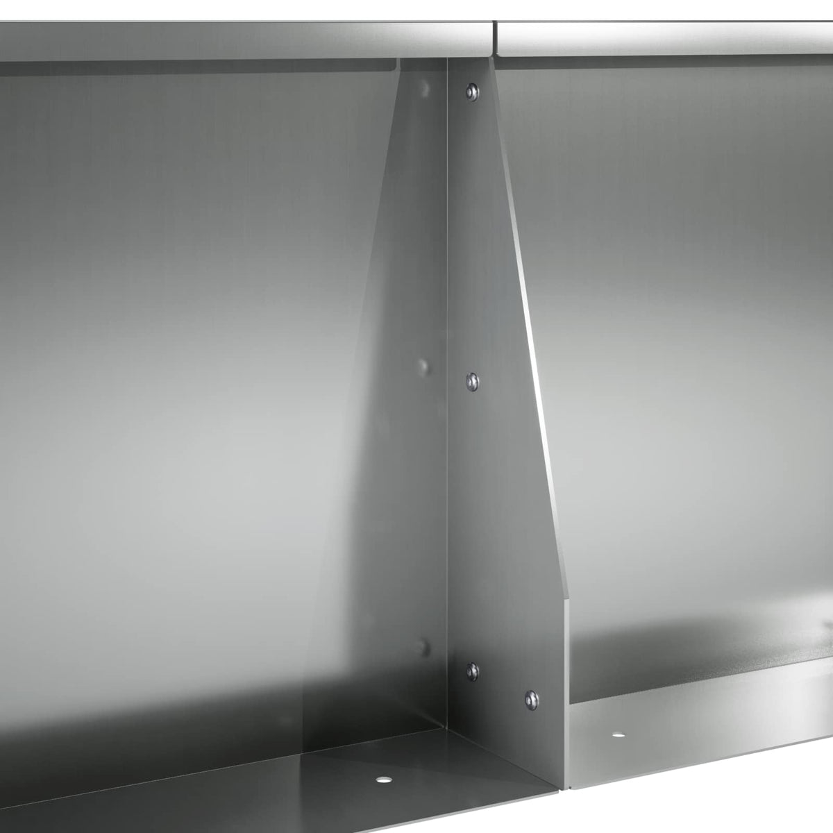 Sienelė 4 vnt. 40 x 12 x 50 cm Galvanizuotas plienas Sidabrinė
