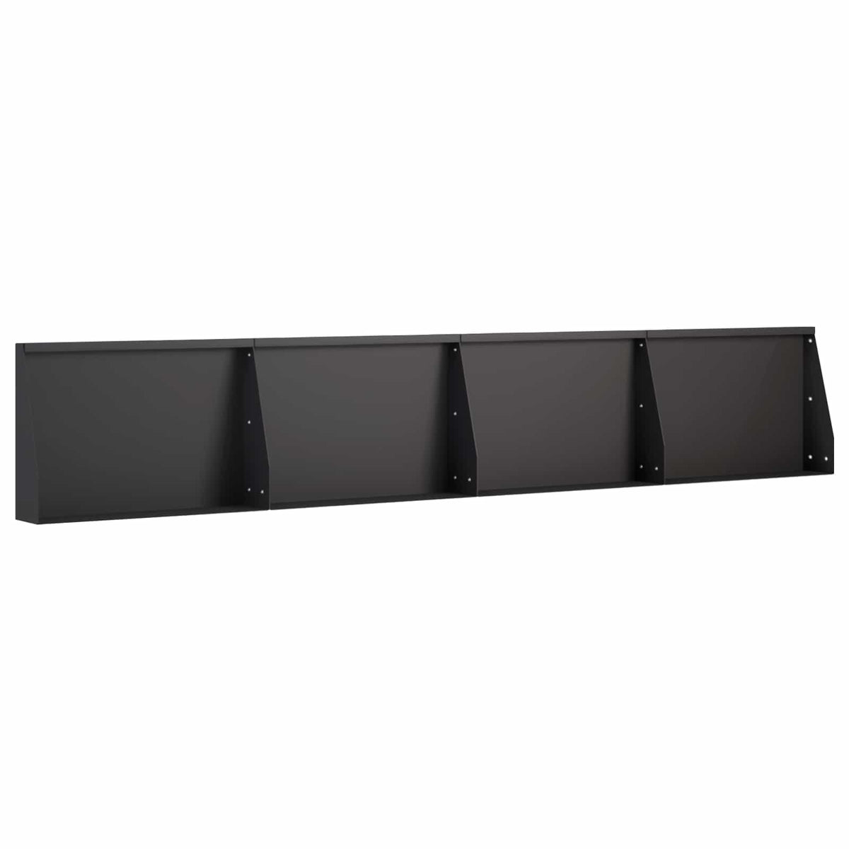 Sienelė 4 vnt. 60 x 12 x 30 cm Plienas Juoda