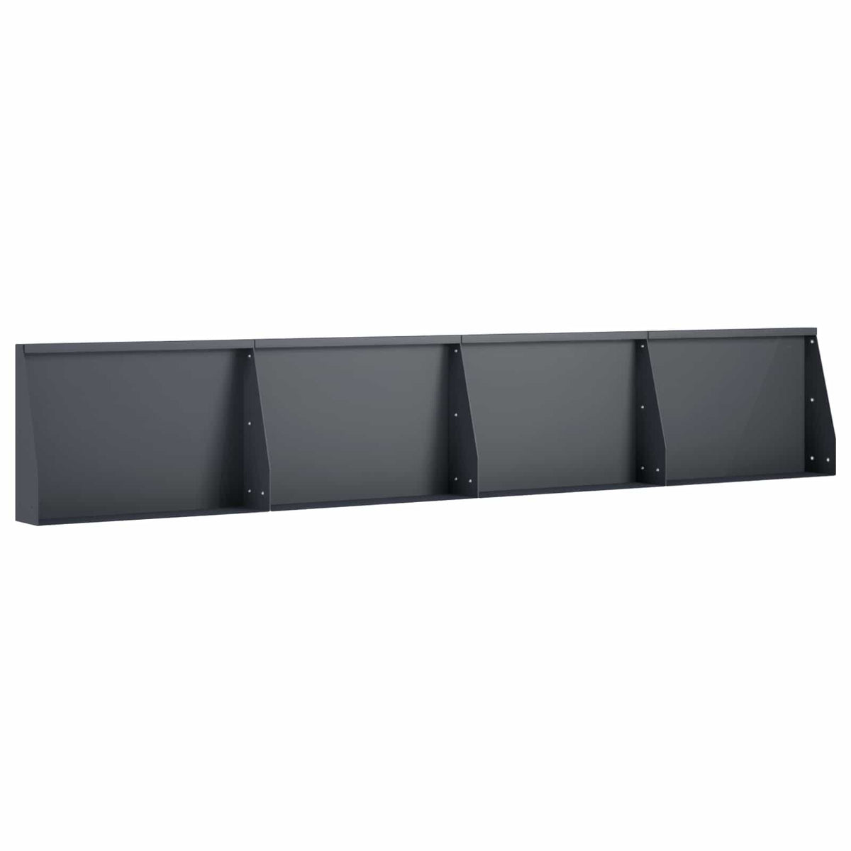 Sienelė 4 vnt. 60 x 12 x 30 cm Plienas Antracito