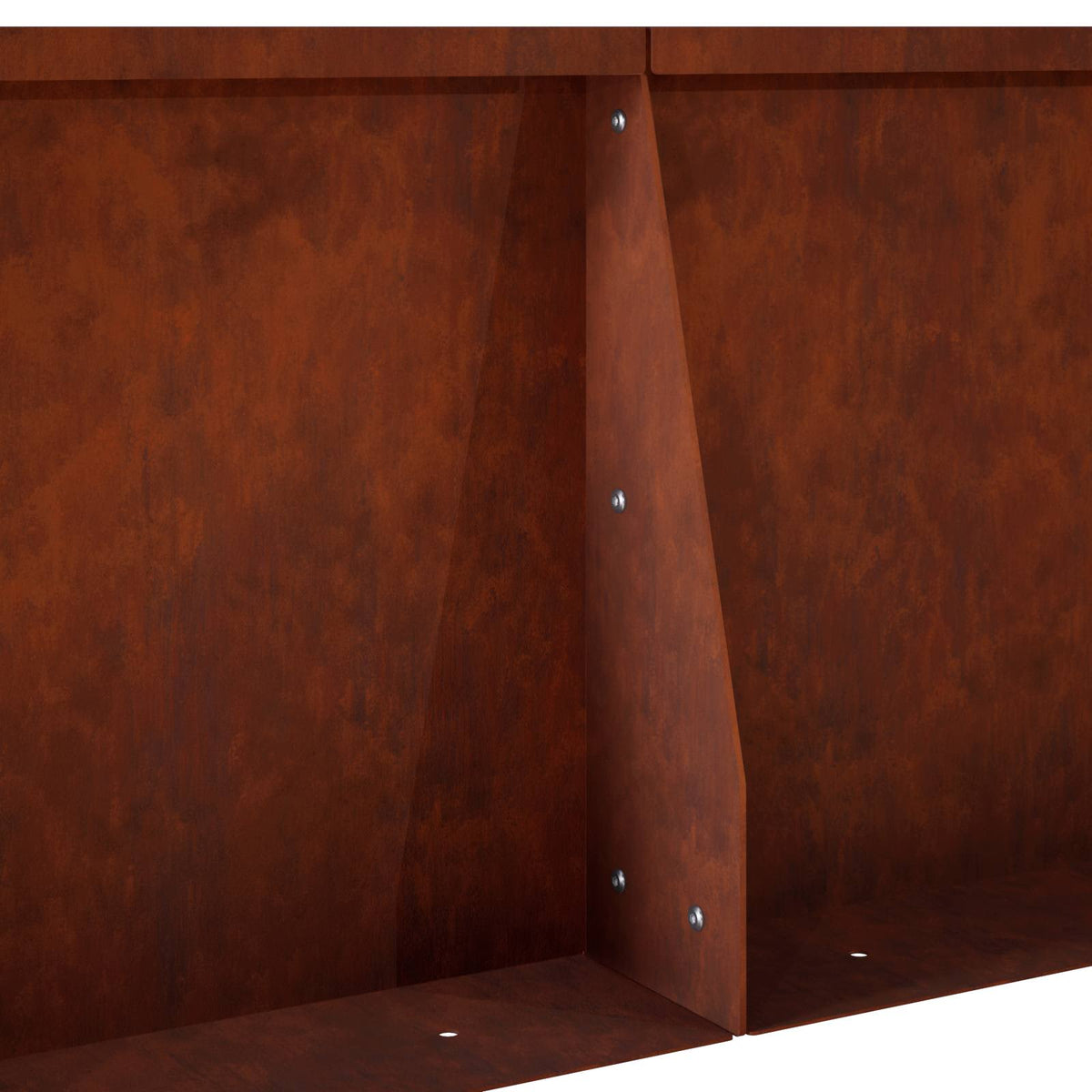 Sienelė 4 vnt. 60 x 12 x 30 cm Rūdijanti