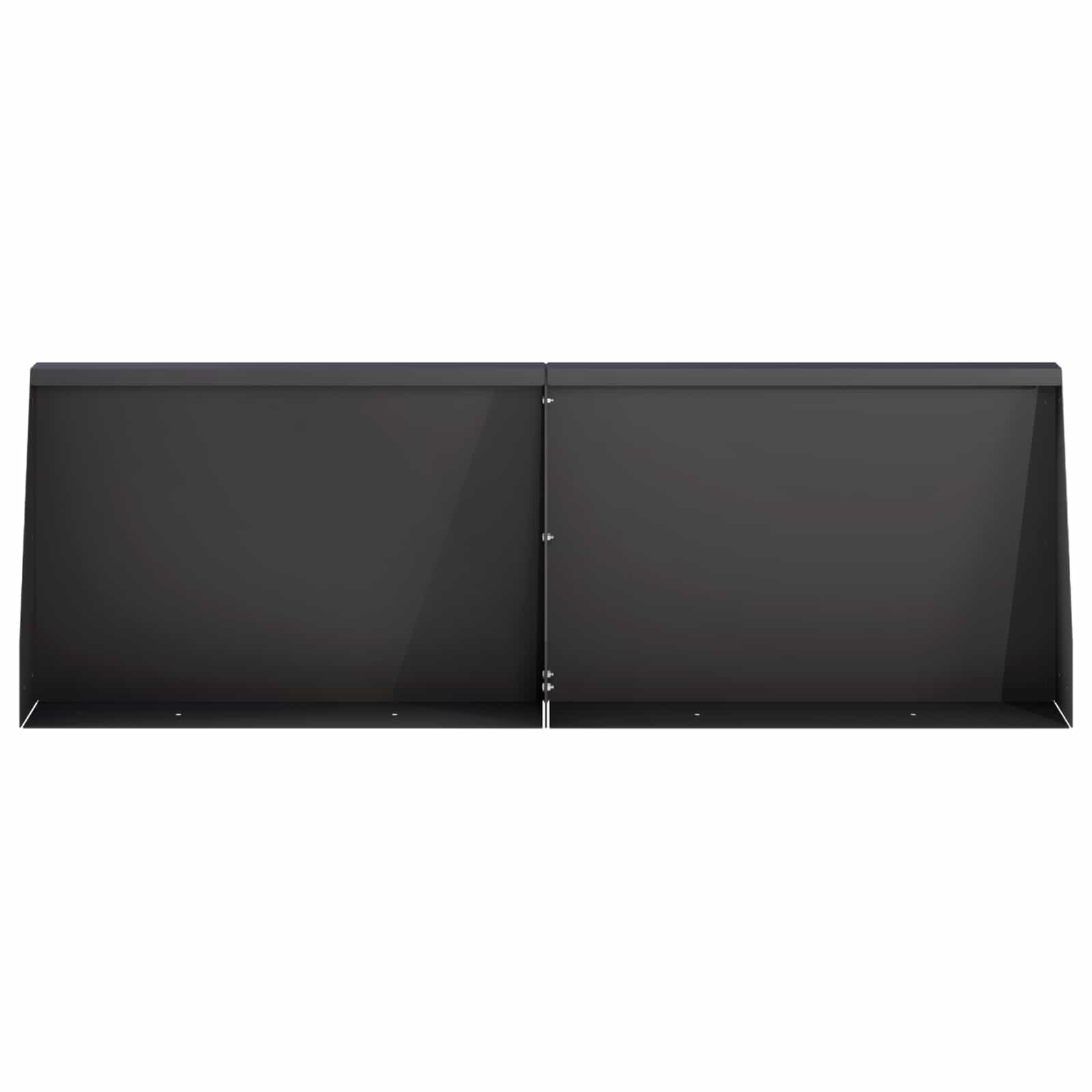 Sienelė 4 vnt. 60 x 12 x 40 cm Plienas Juoda