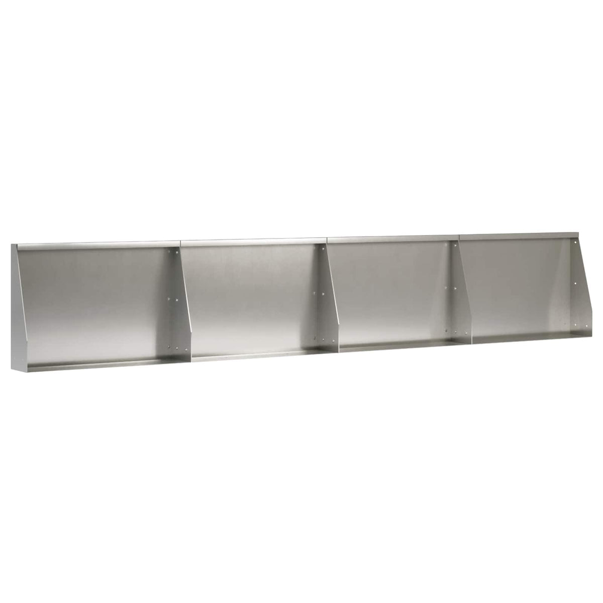 Sienelė 4 vnt. 60 x 12 x 40 cm Nerūdijantis plienas Sidabrinė