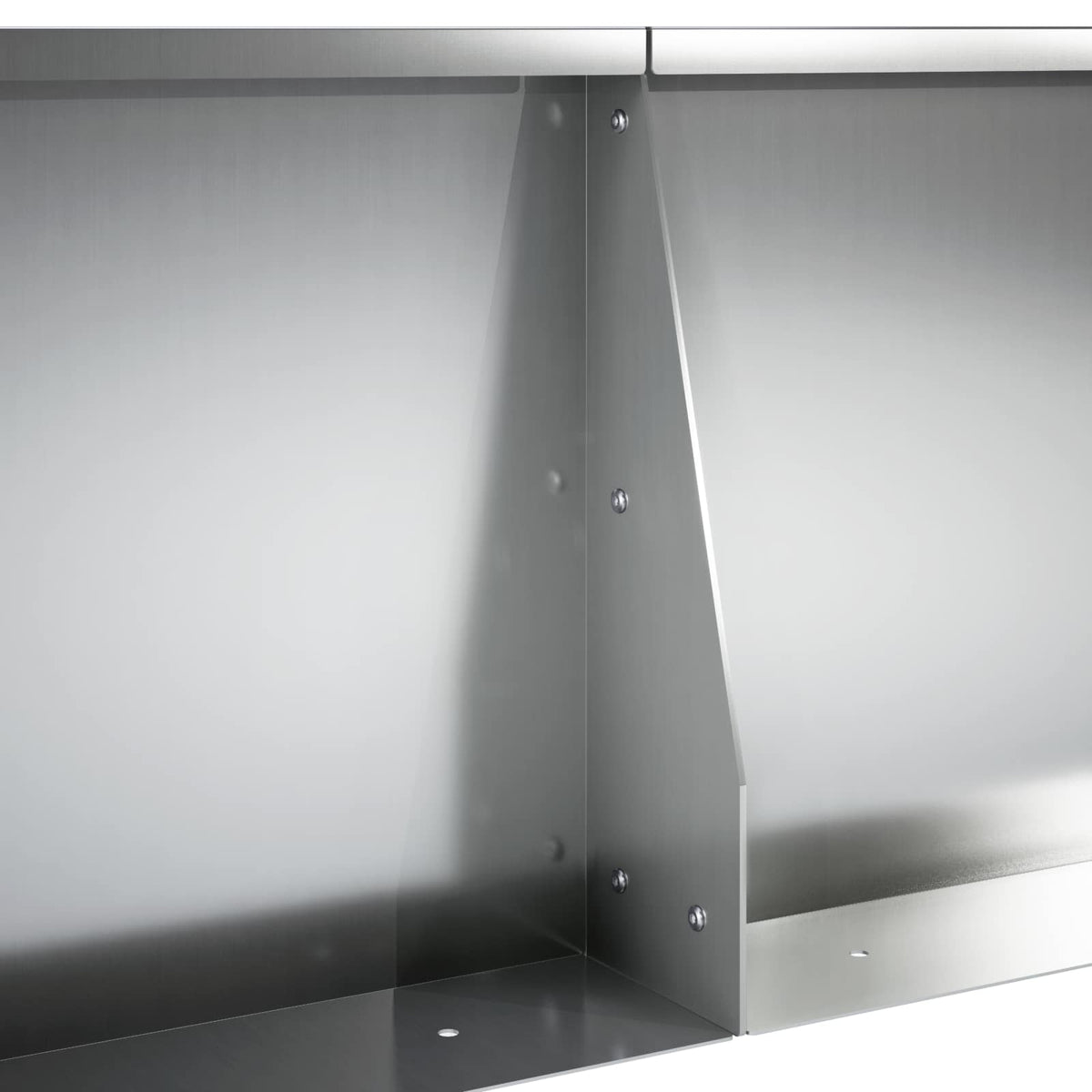 Sienelė 4 vnt. 60 x 12 x 40 cm Galvanizuotas plienas Sidabrinė