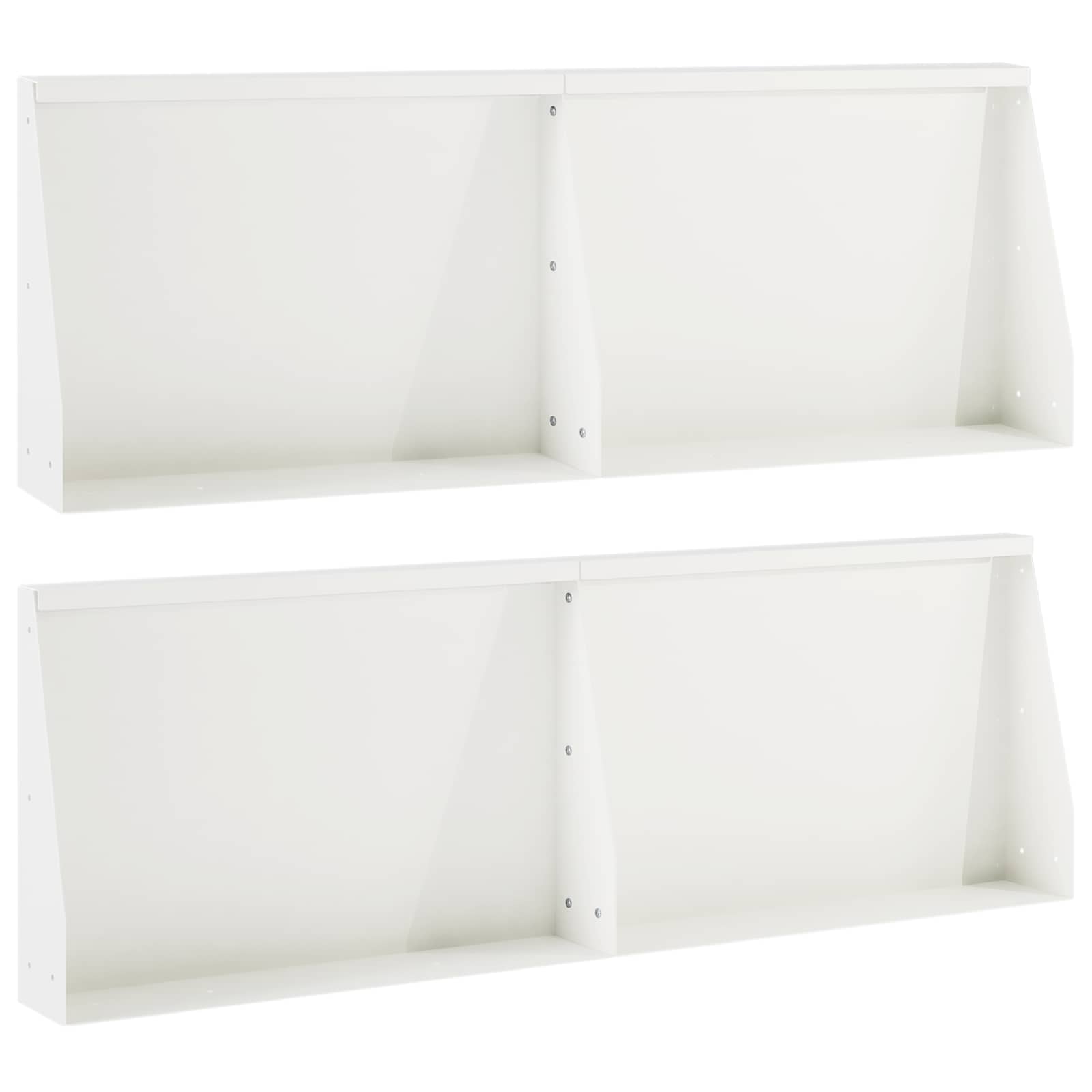 Sienelė 4 vnt. 60 x 12 x 50 cm Plienas Balta