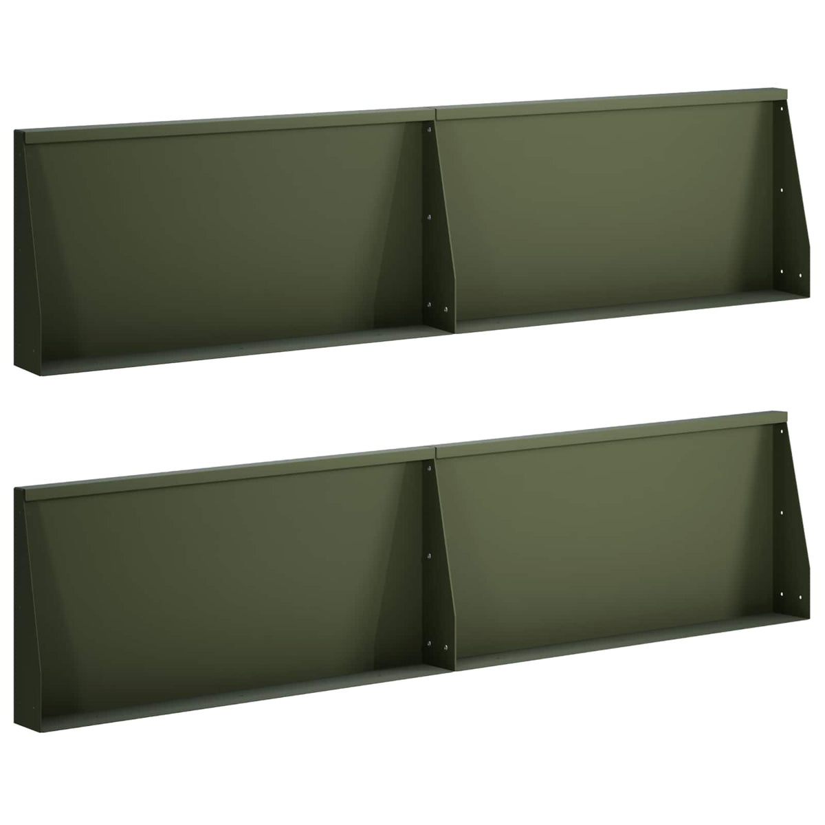 Sienelė 4 vnt. 80 x 12 x 30 cm Plienas Alyvuogių žalia