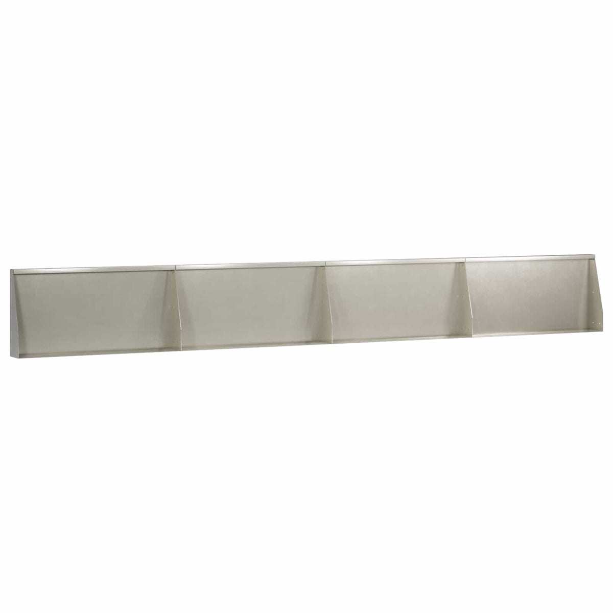 Sienelė 4 vnt. 80 x 12 x 30 cm Nerūdijantis plienas Sidabrinė