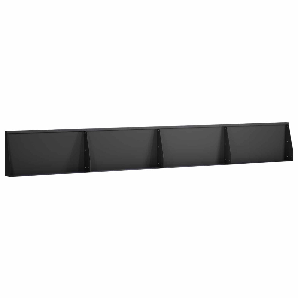 Sienelė 4 vnt. 80 x 12 x 40 cm Plienas Juoda