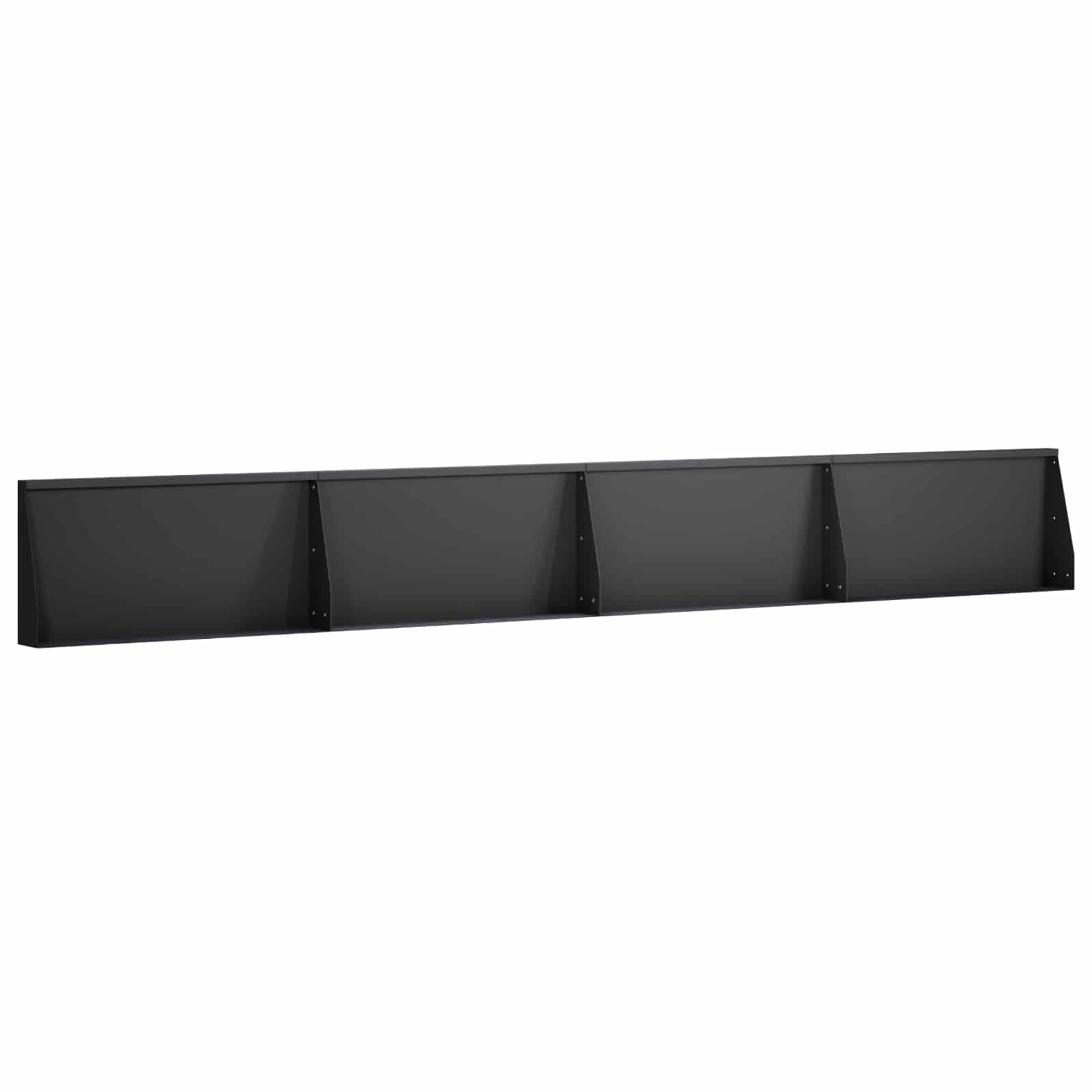 Sienelė 4 vnt. 80 x 12 x 50 cm Plienas Juoda