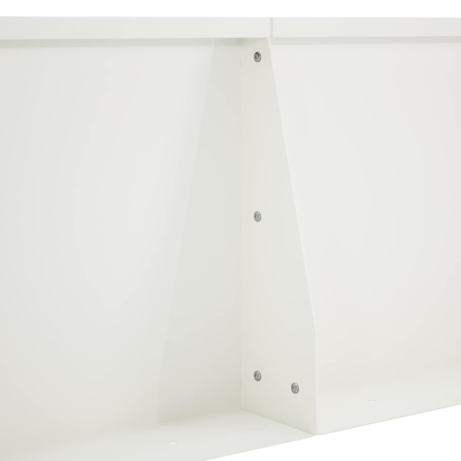 Sienelė 4 vnt. 80 x 12 x 50 cm Plienas Balta