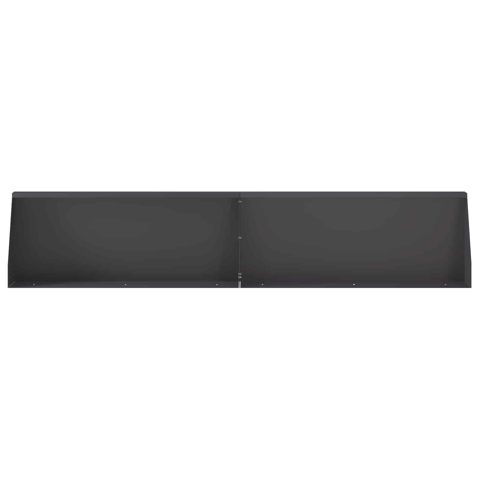 Sienelė 6 vnt. 100 x 12 x 30 cm Plienas Juoda