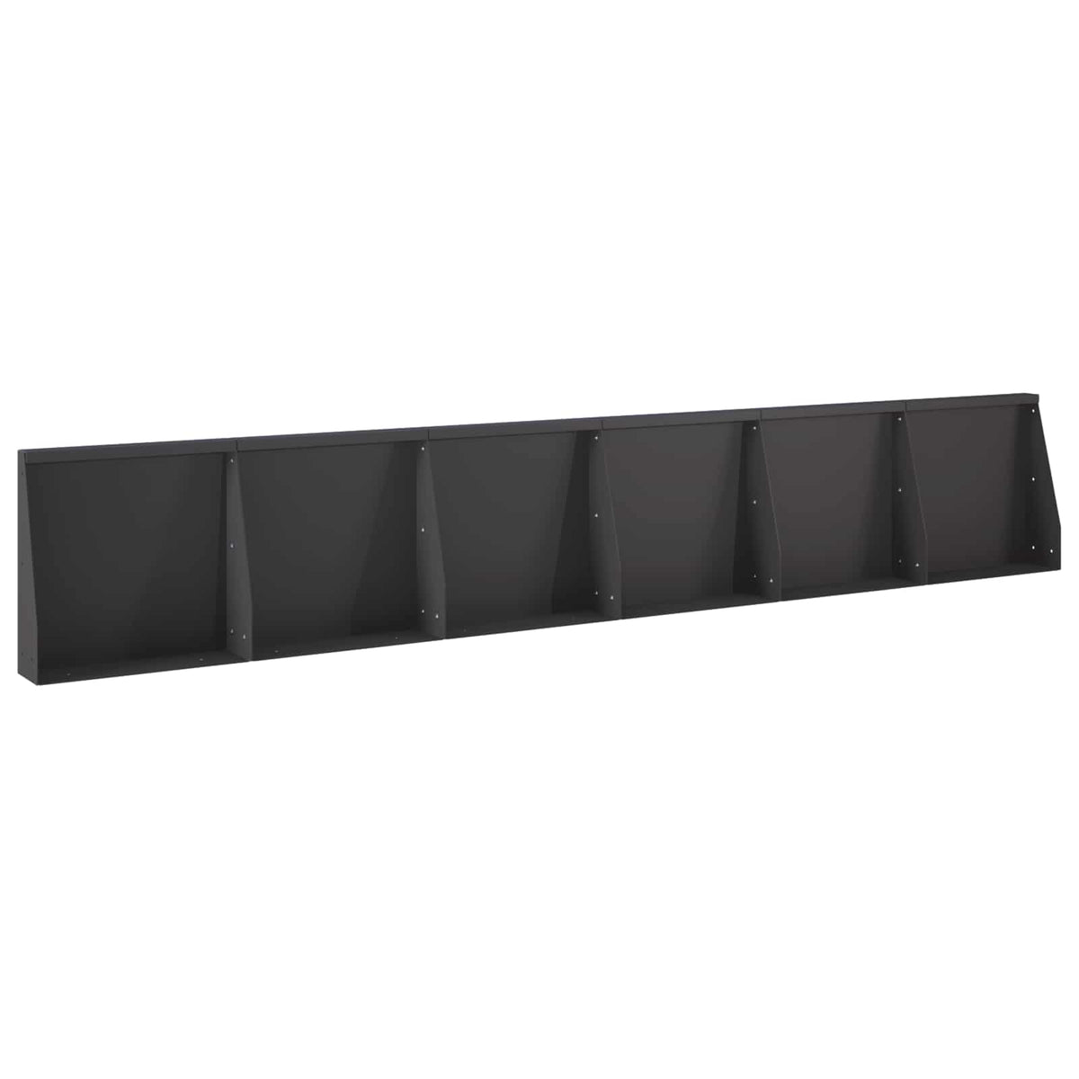 Sienelė 6 vnt. 40 x 12 x 40 cm Plienas Juoda