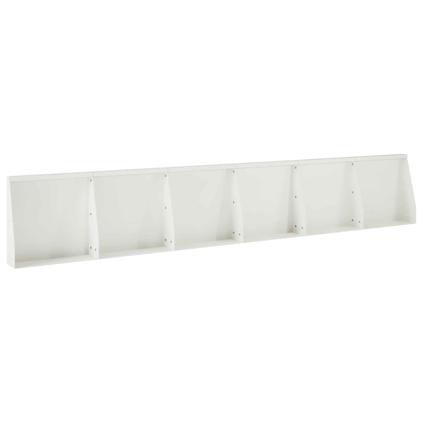 Sienelė 6 vnt. 40 x 12 x 40 cm Plienas Balta