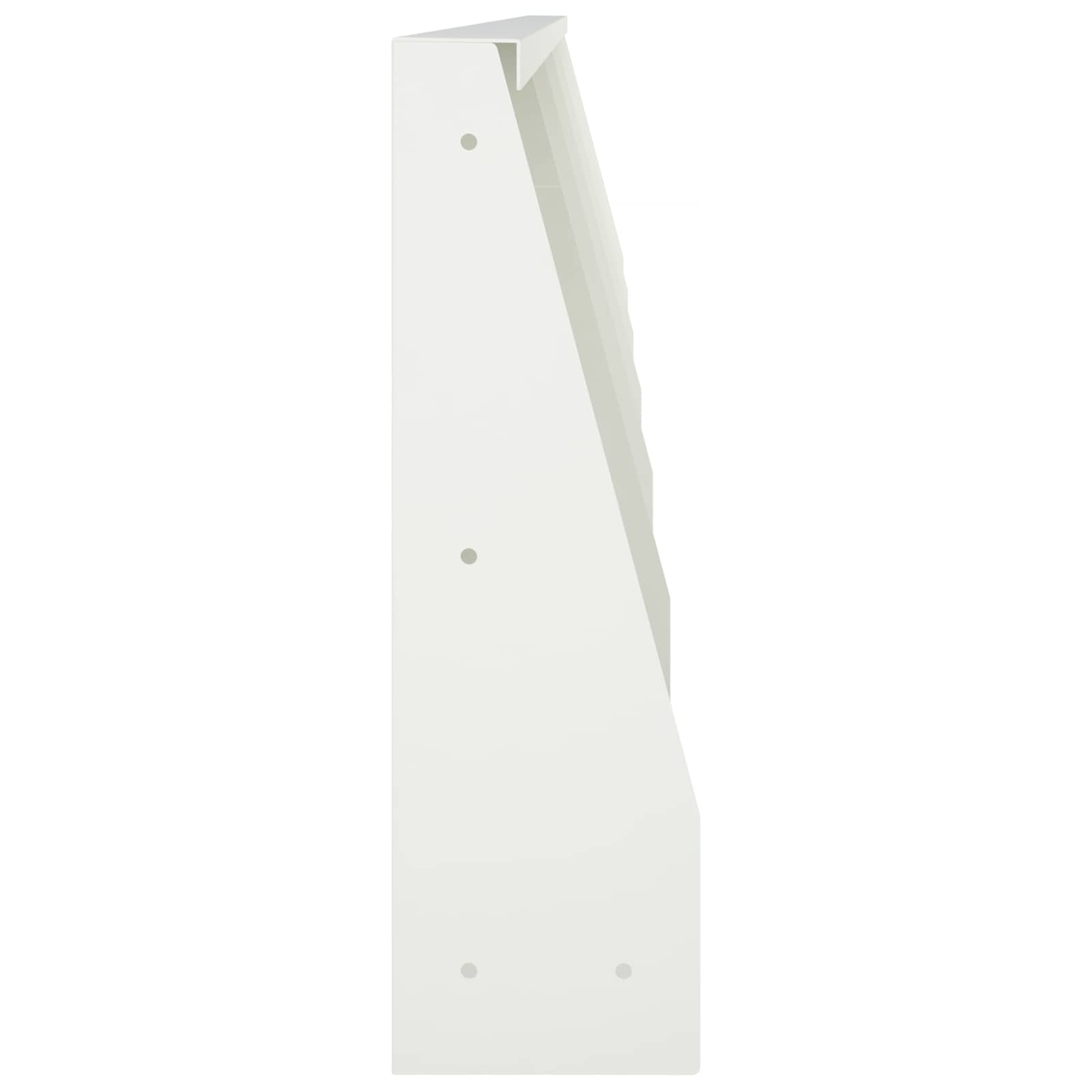 Sienelė 6 vnt. 40 x 12 x 40 cm Plienas Balta