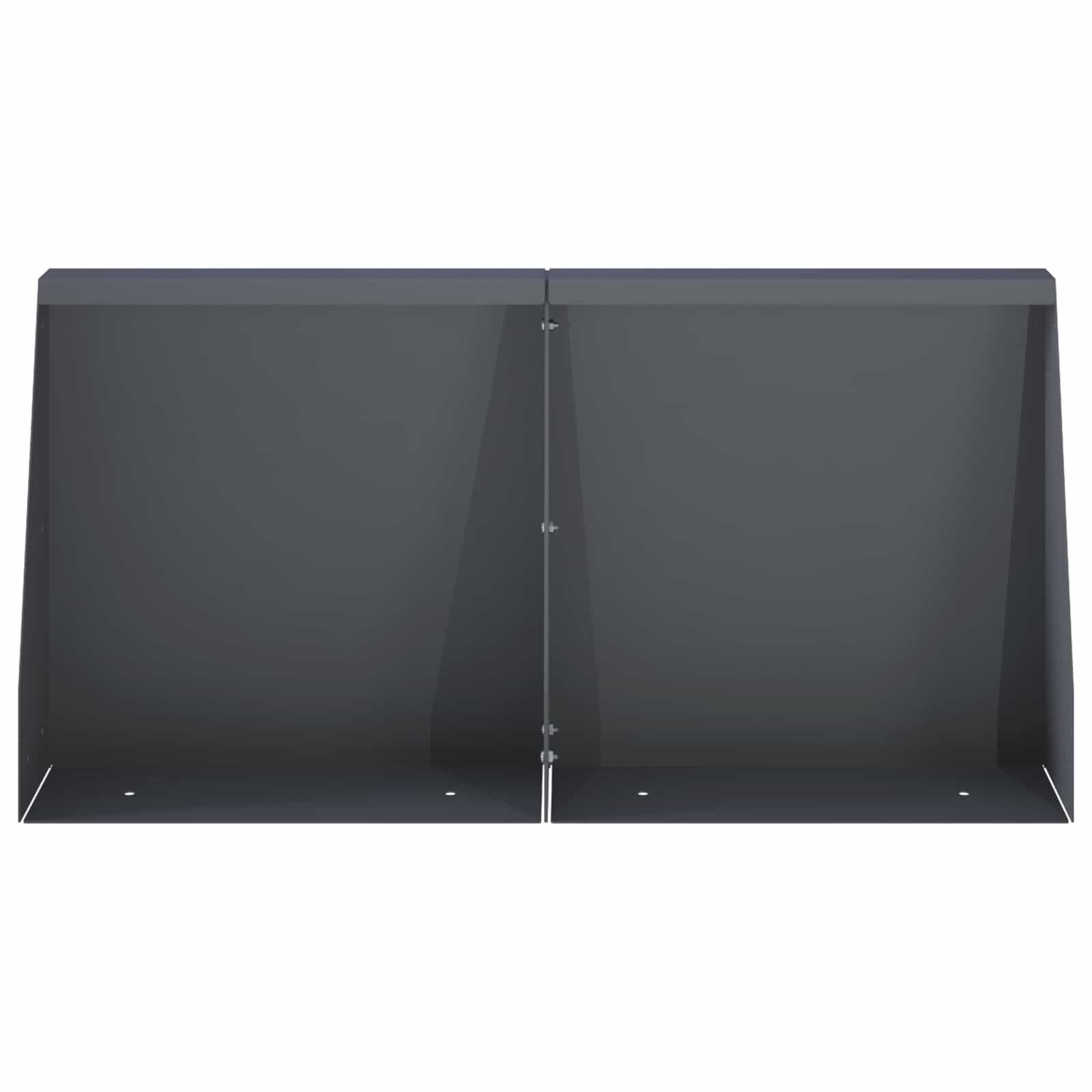 Sienelė 6 vnt. 40 x 12 x 40 cm Plienas Antracito