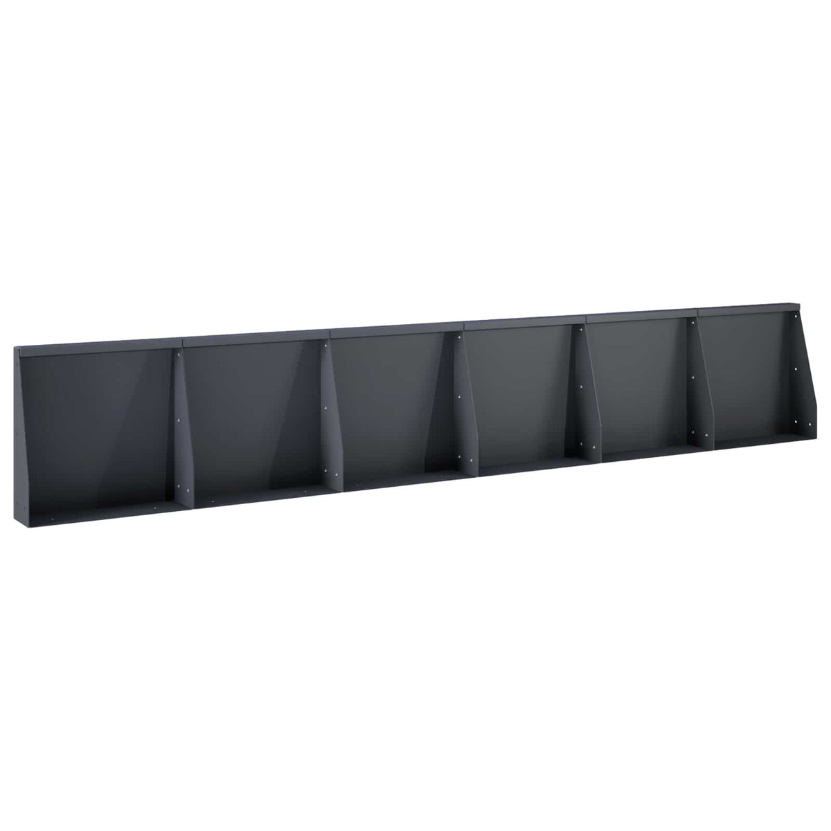 Sienelė 6 vnt. 40 x 12 x 50 cm Plienas Antracito