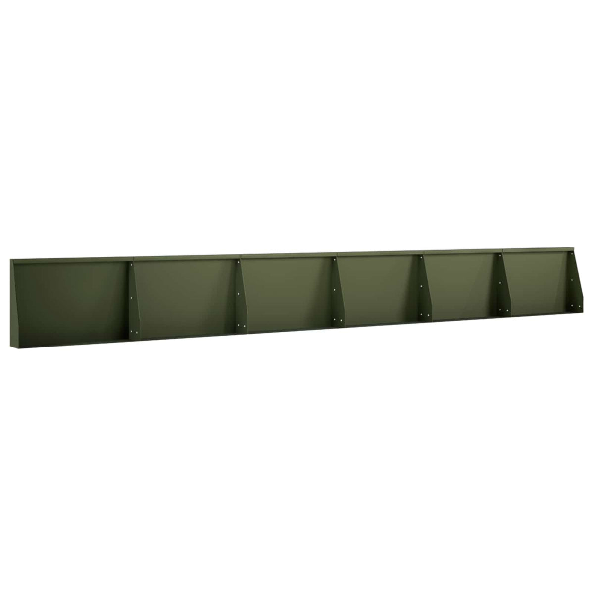 Sienelė 6 vnt. 60 x 12 x 40 cm Plienas Alyvuogių žalia