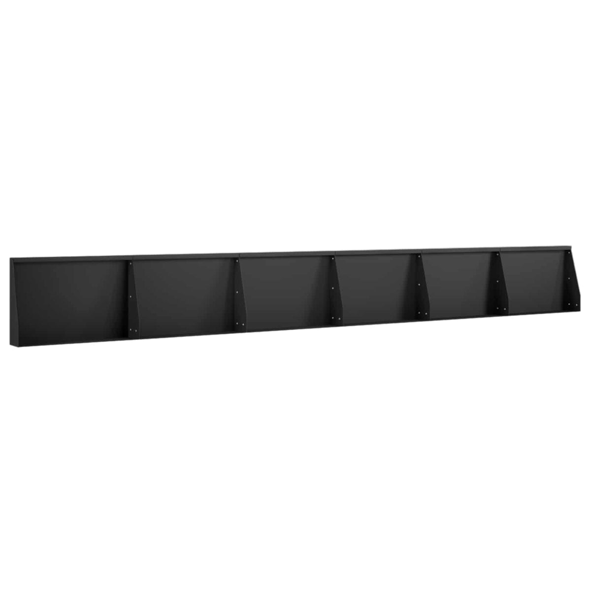 Sienelė 6 vnt. 60 x 12 x 50 cm Plienas Juoda