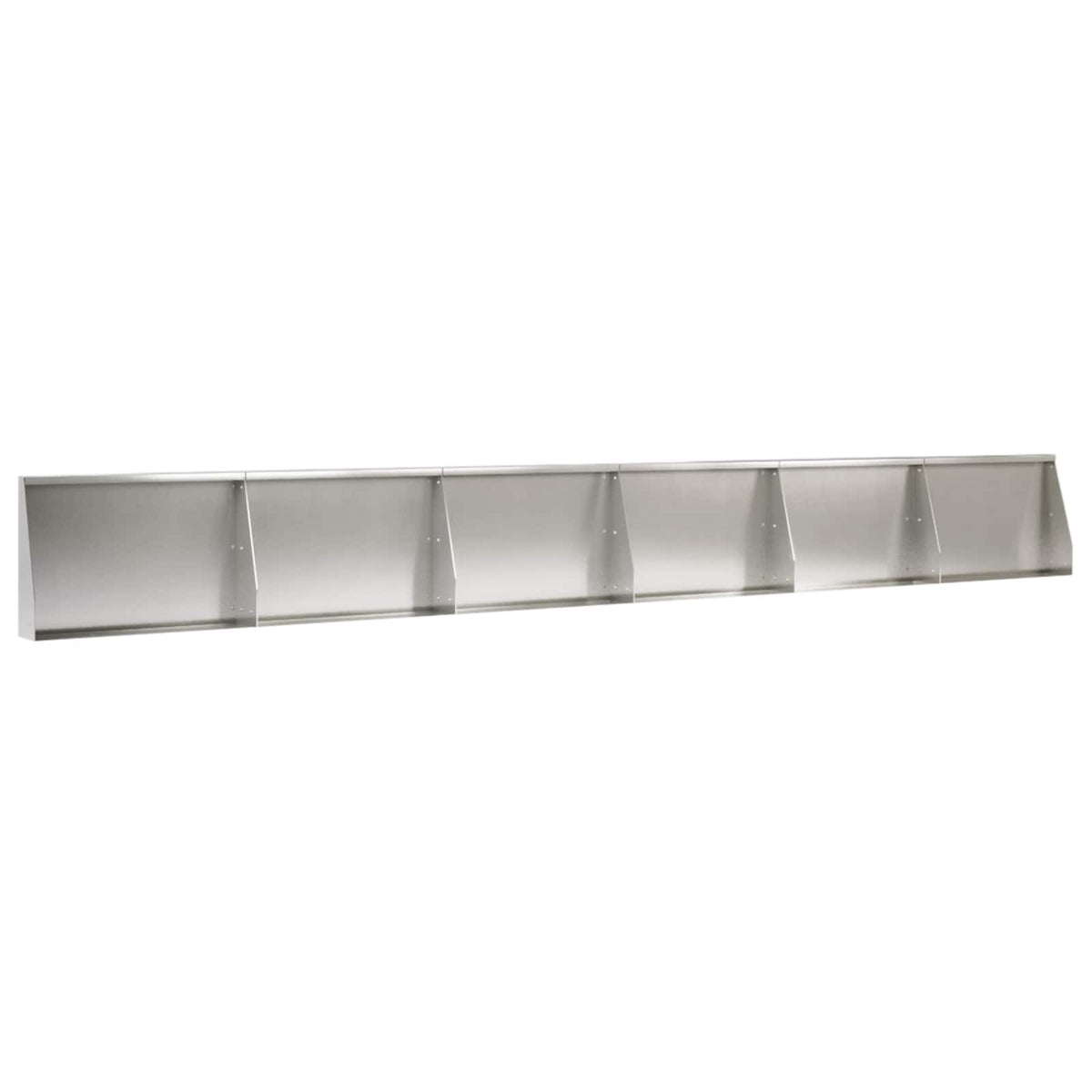 Sienelė 6 vnt. 60 x 12 x 50 cm Nerūdijantis plienas Sidabrinė