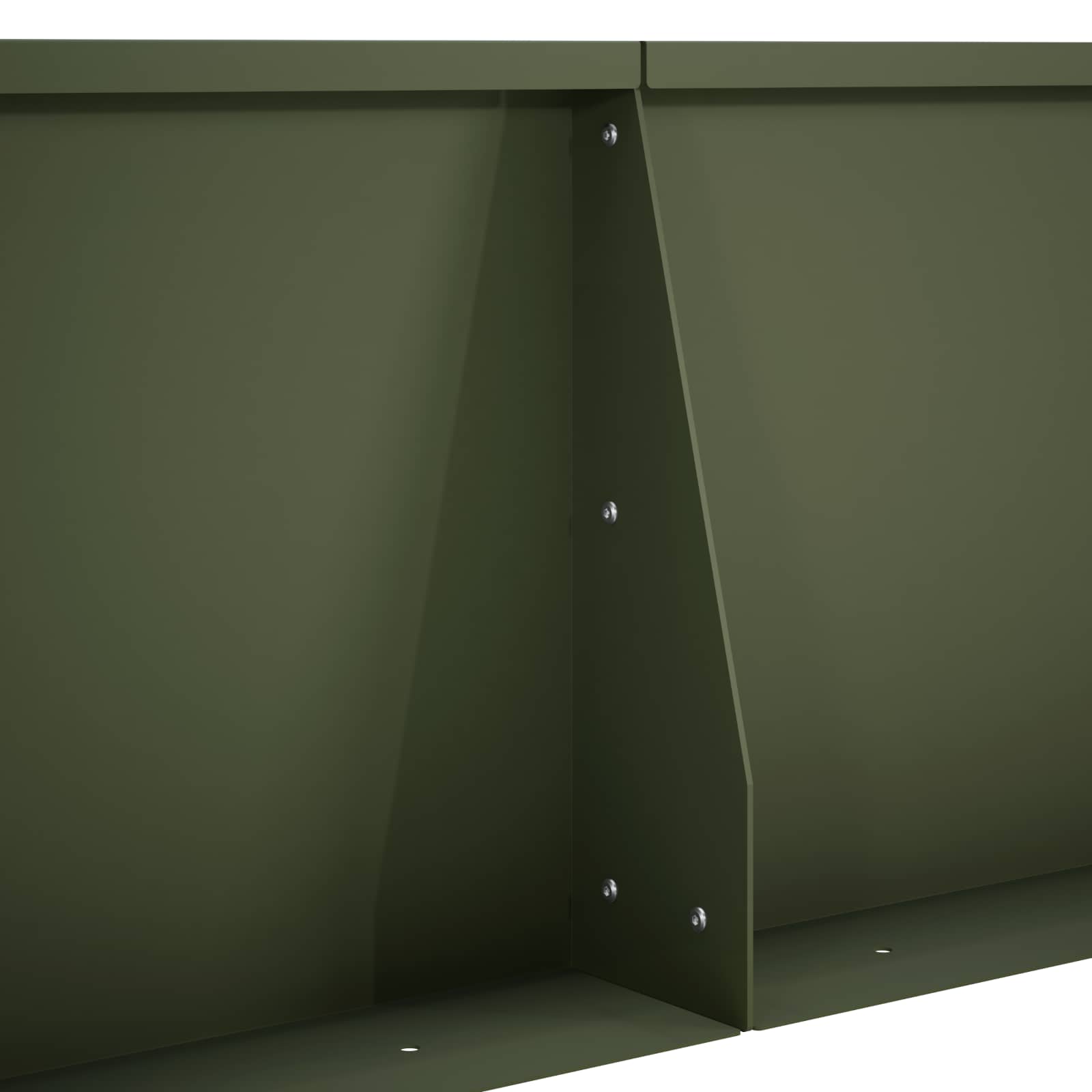 Sienelė 6 vnt. 80 x 12 x 30 cm Plienas Alyvuogių žalia