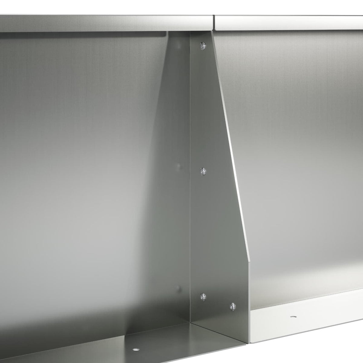 Sienelė 6 vnt. 80 x 12 x 30 cm Galvanizuotas plienas Sidabrinė