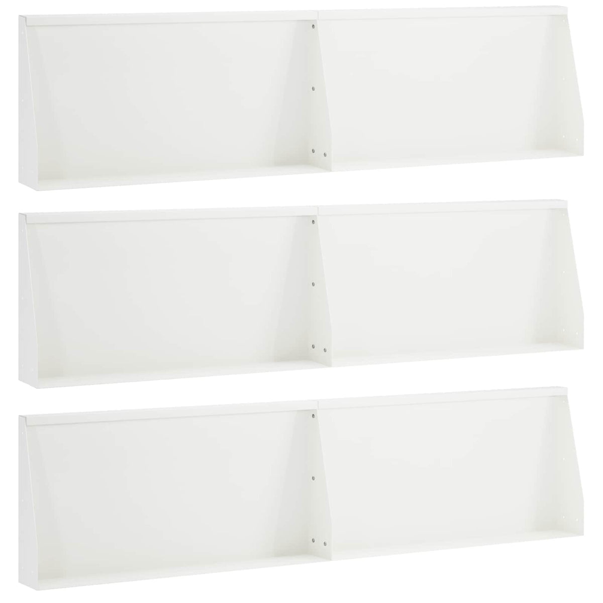 Sienelė 6 vnt. 80 x 12 x 40 cm Plienas Balta