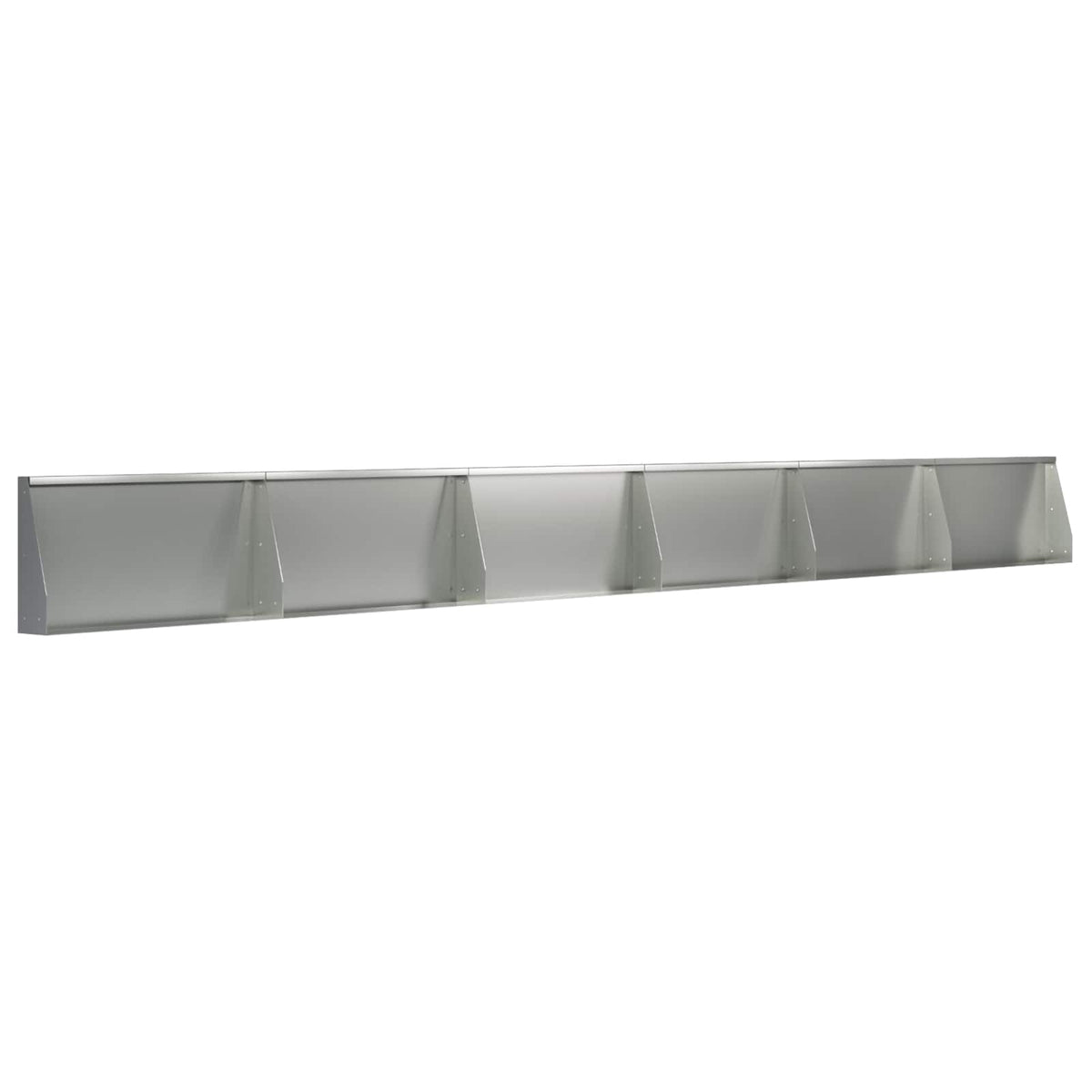 Sienelė 6 vnt. 80 x 12 x 40 cm Galvanizuotas plienas Sidabrinė