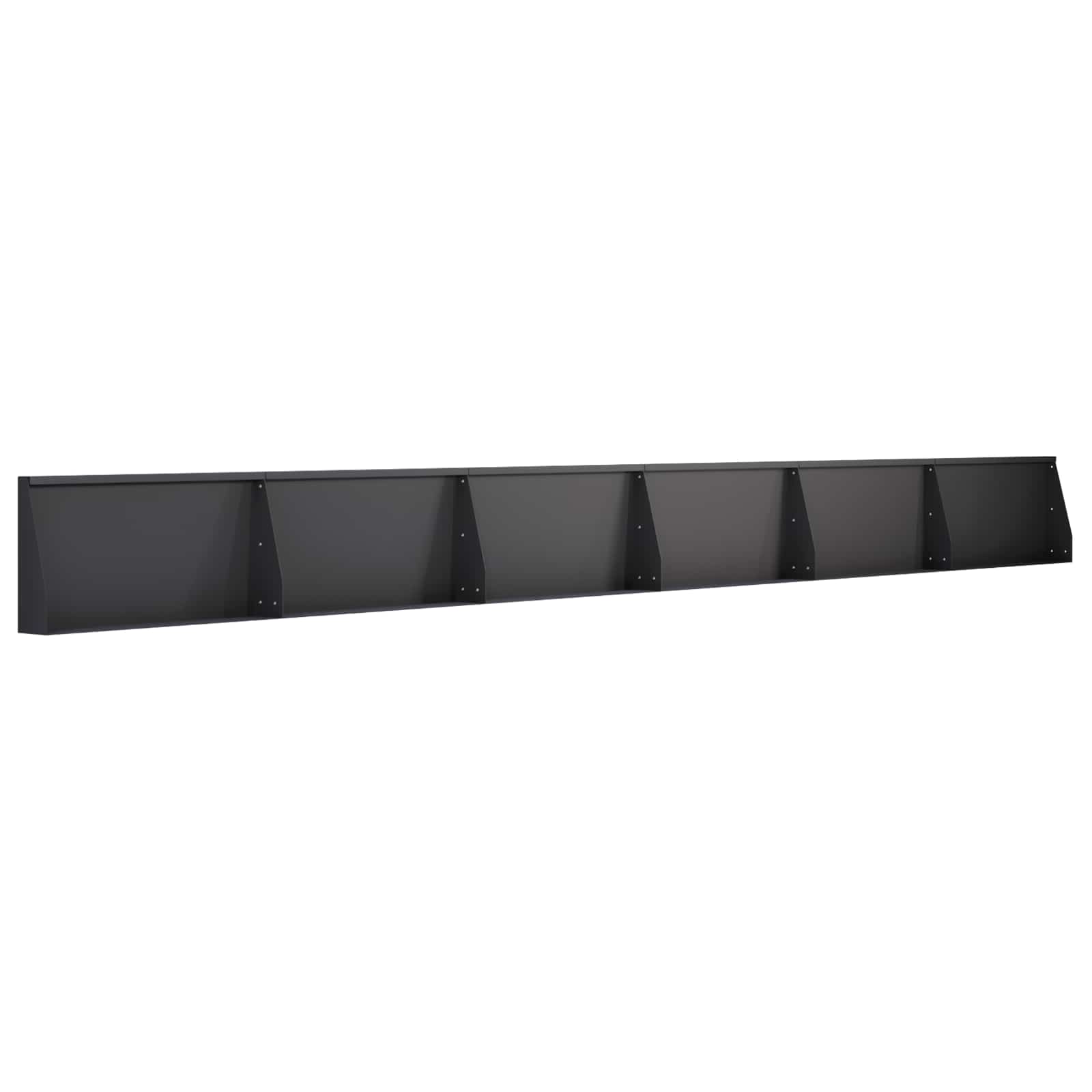 Sienelė 6 vnt. 80 x 12 x 50 cm Plienas Juoda