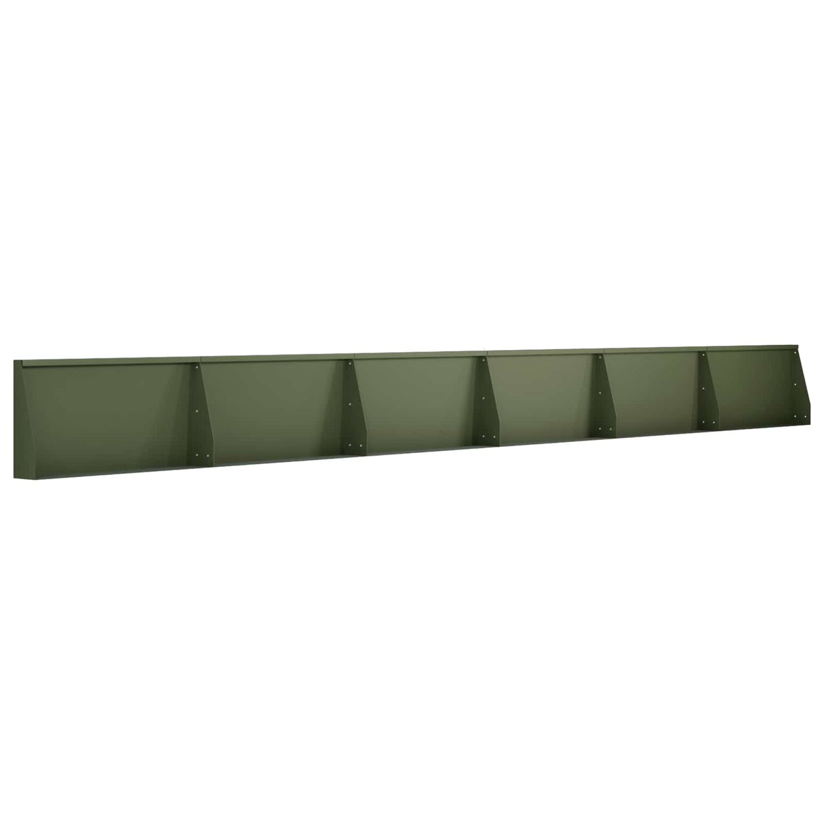 Sienelė 6 vnt. 80 x 12 x 50 cm Plienas Alyvuogių žalia