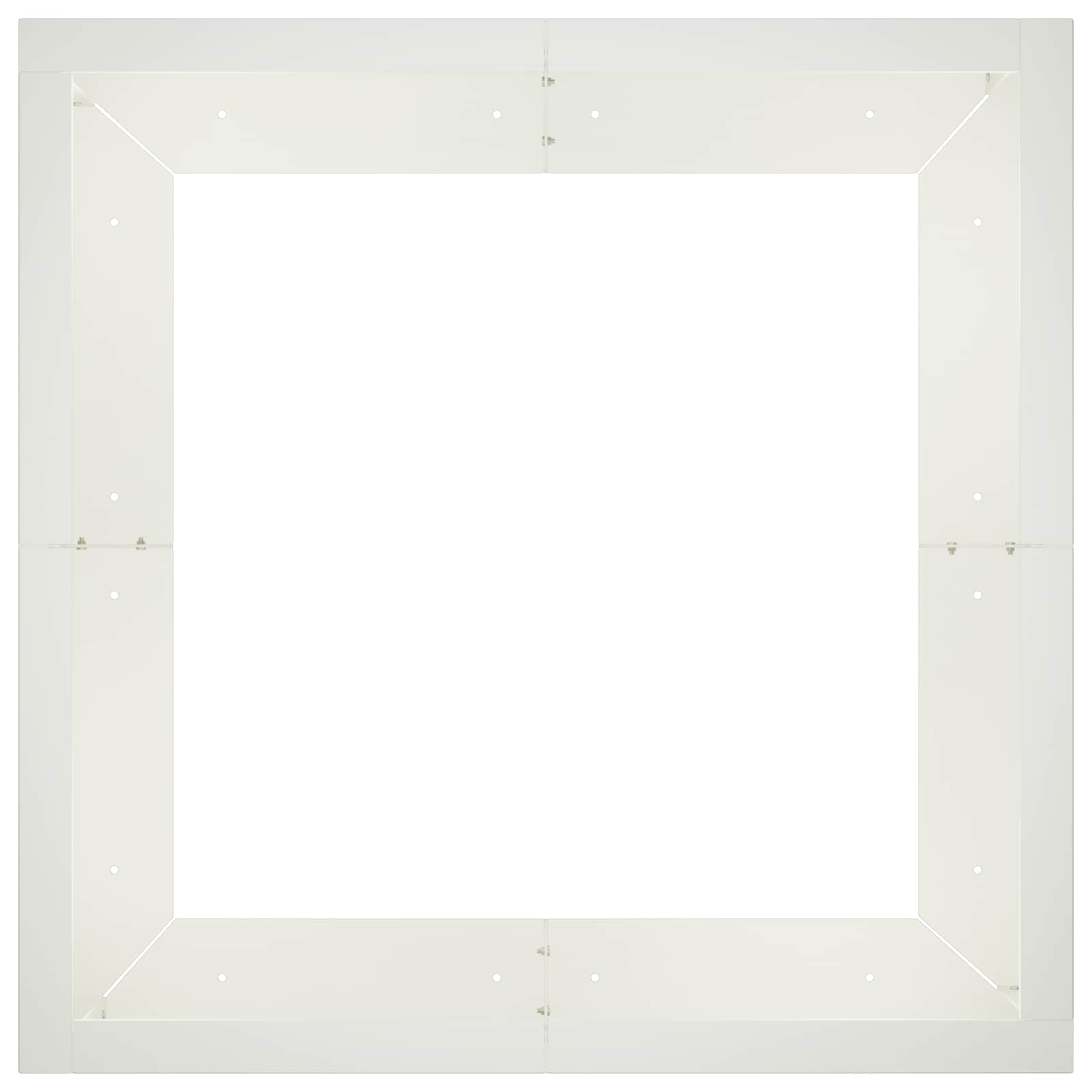 Sienelė 4 vnt. 100 x 100 x 30 cm Plienas Balta