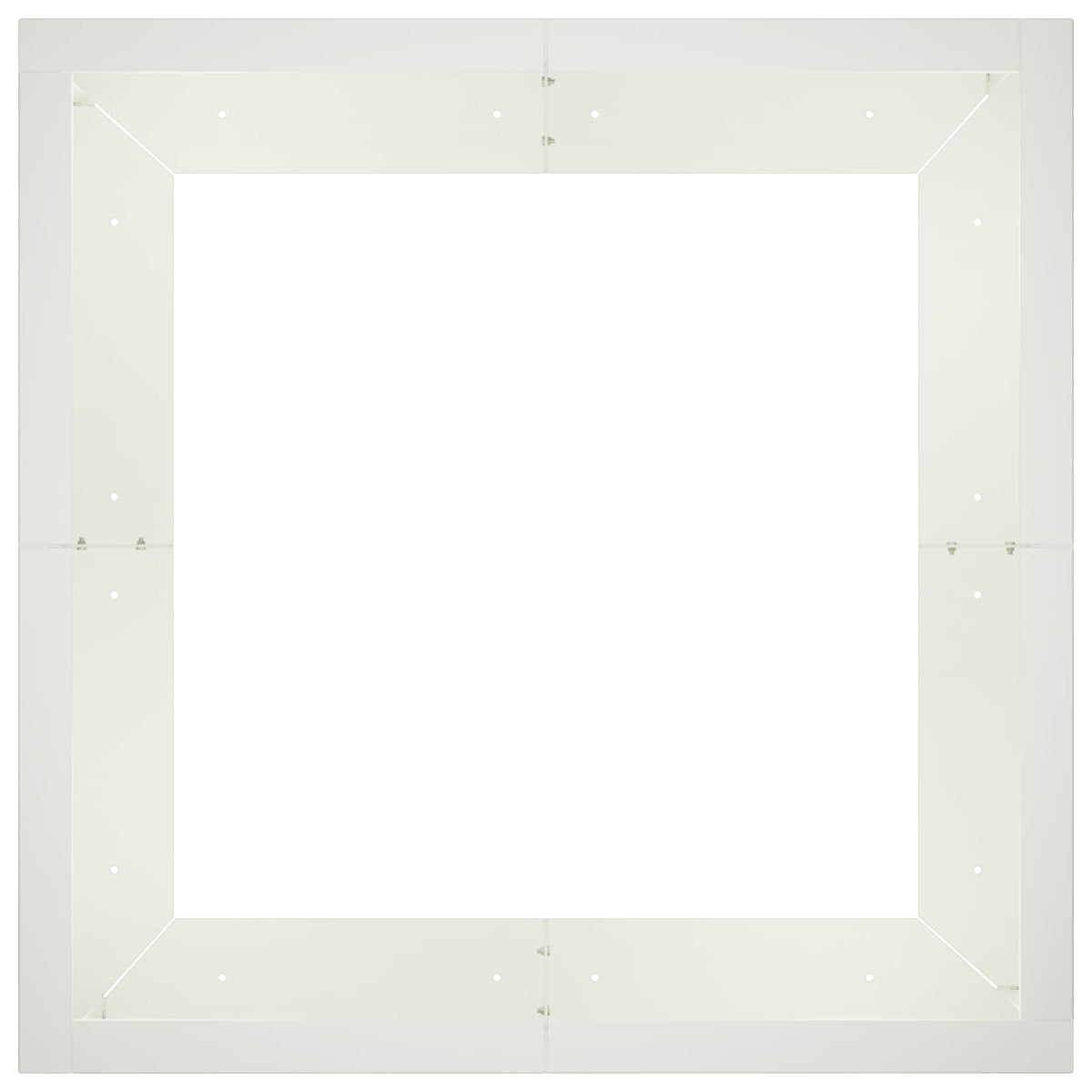 Sienelė 4 vnt. 100 x 100 x 40 cm Plienas Balta