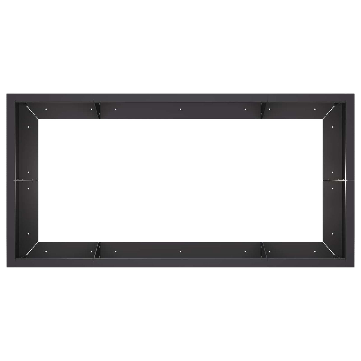 Sienelė 6 vnt. 200 x 100 x 30 cm Plienas Juoda