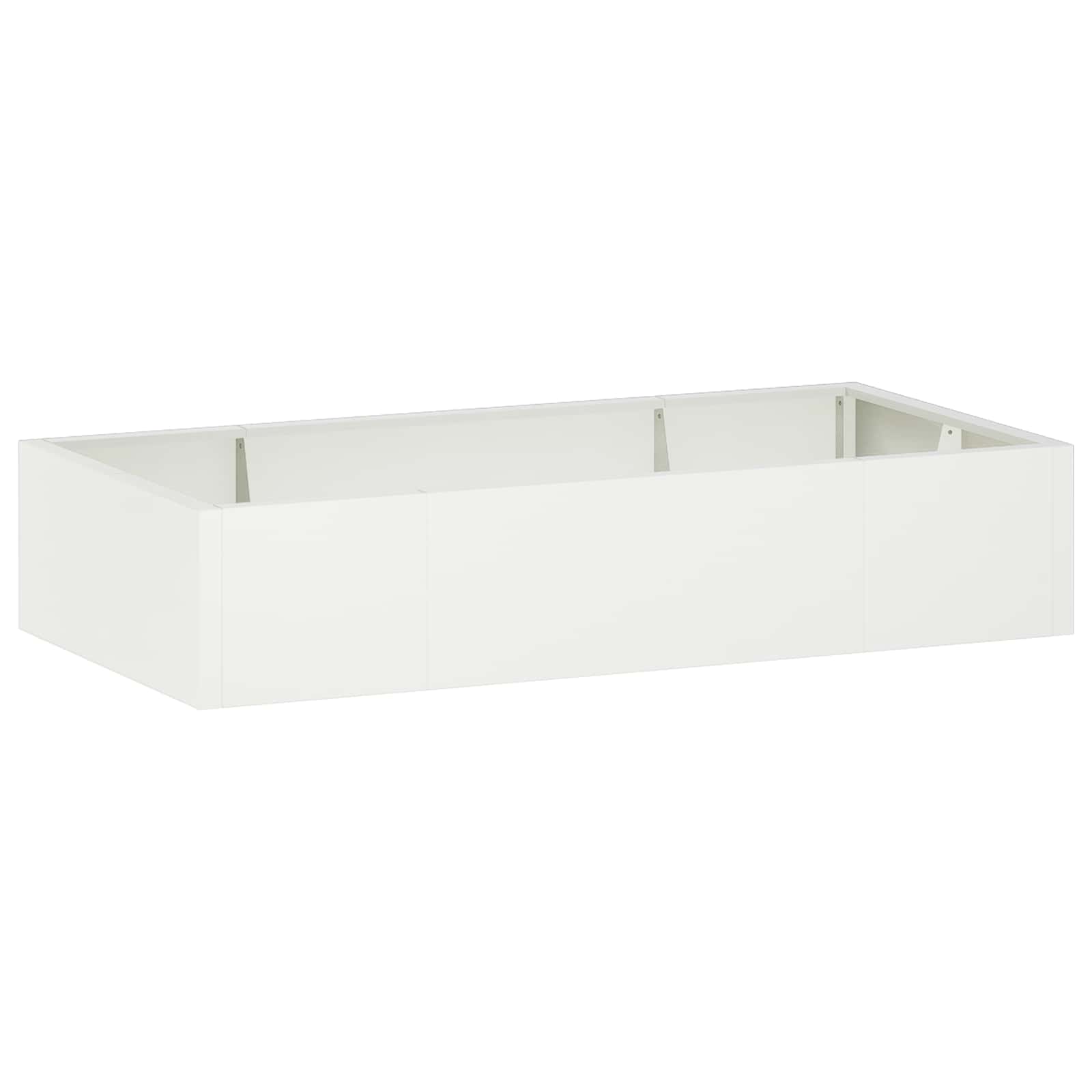 Sienelė 6 vnt. 200 x 100 x 30 cm Plienas Balta