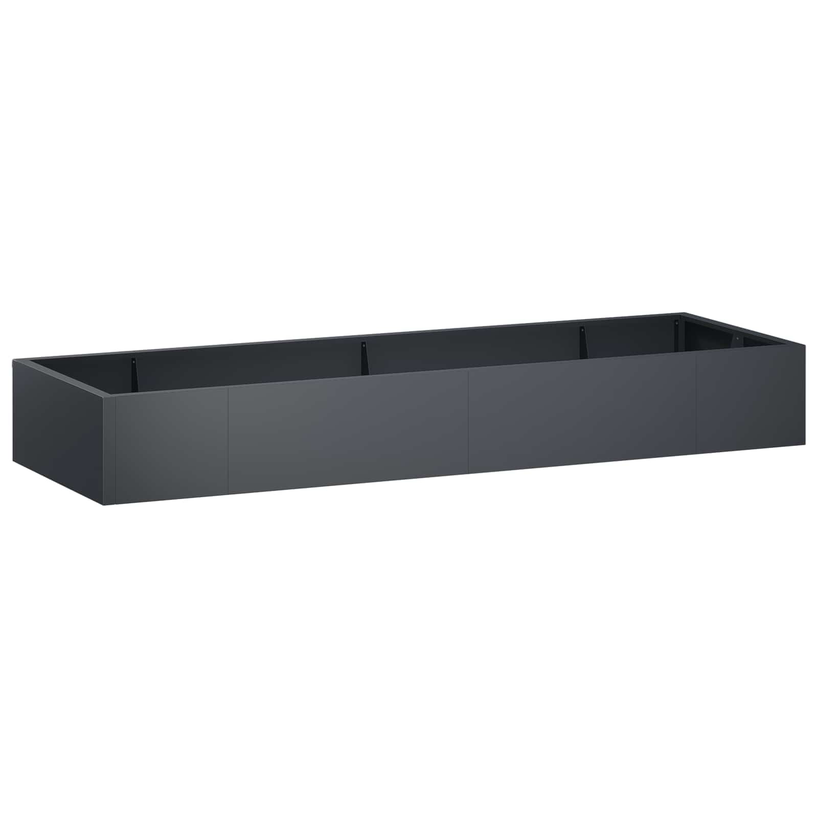 Sienelė 8 vnt. 300 x 100 x 30 cm Plienas Antracito