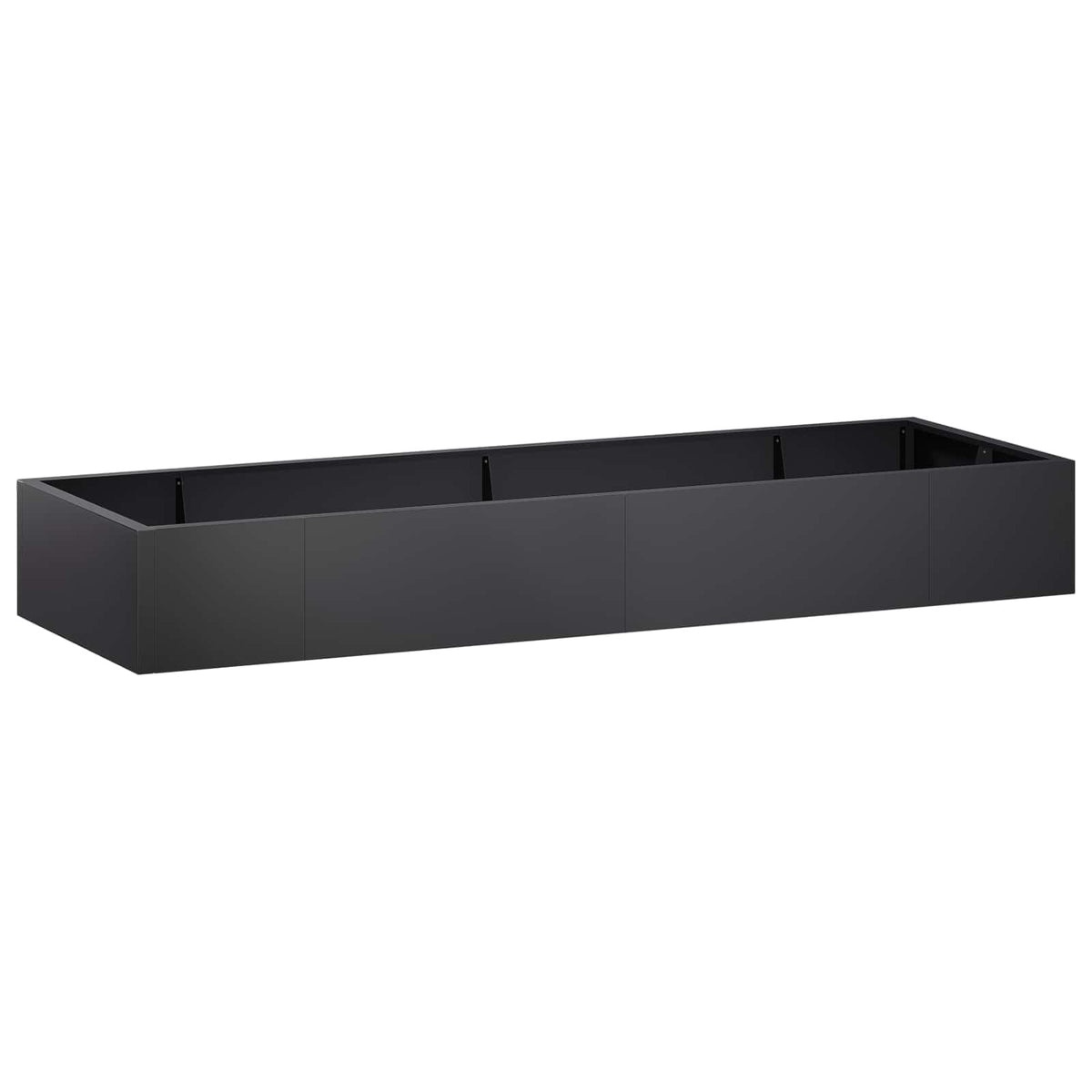 Sienelė 8 vnt. 300 x 100 x 40 cm Plienas Juoda