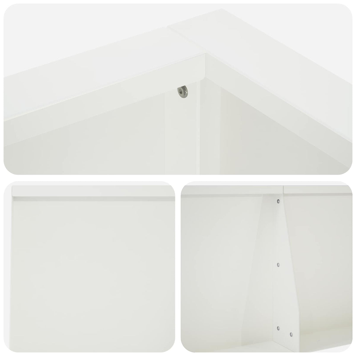 Sienelė 8 vnt. 300 x 100 x 50 cm Plienas Balta