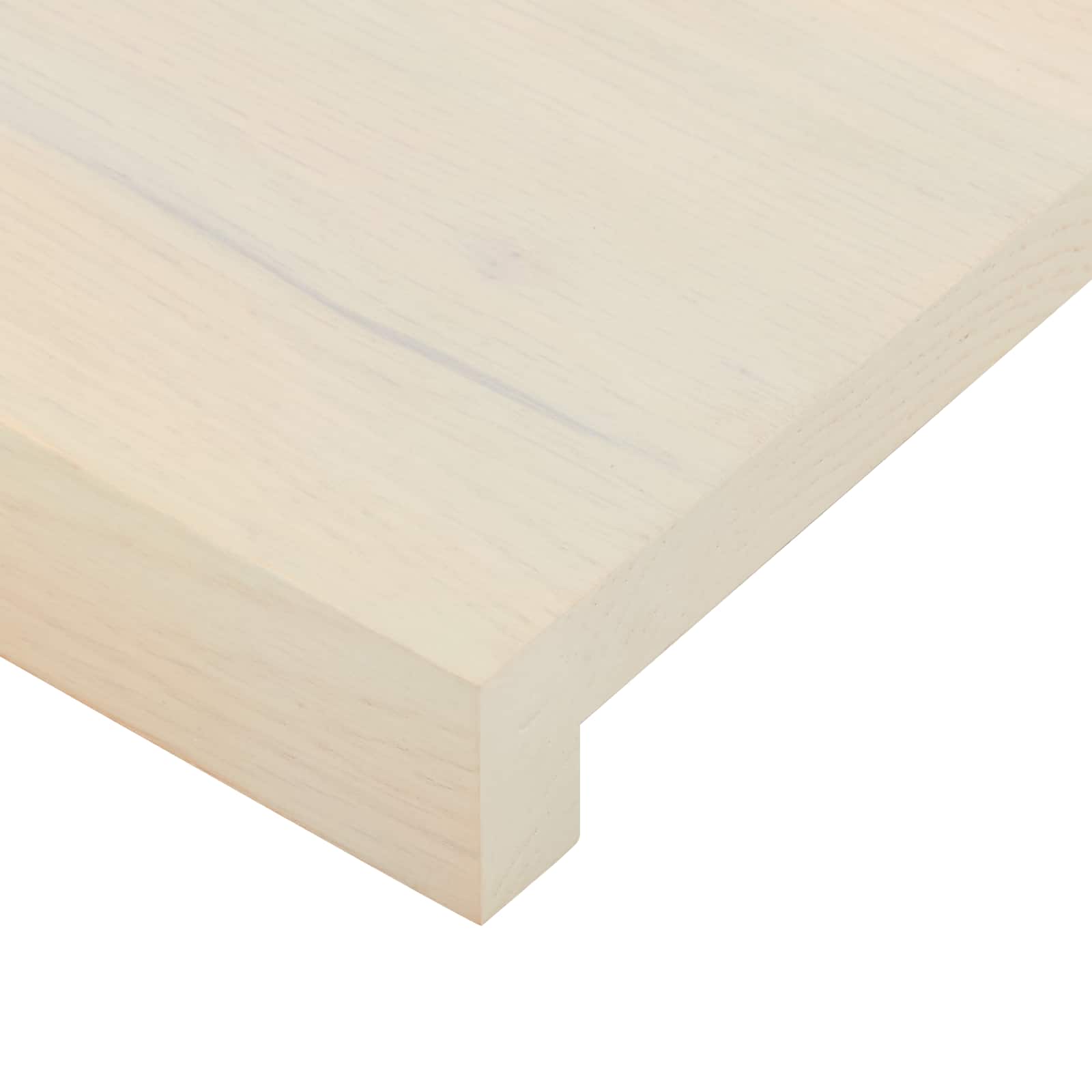 Laiptų danga 2 vnt. 70 x 25 x 2 cm Balta Kietas ąžuolo medis