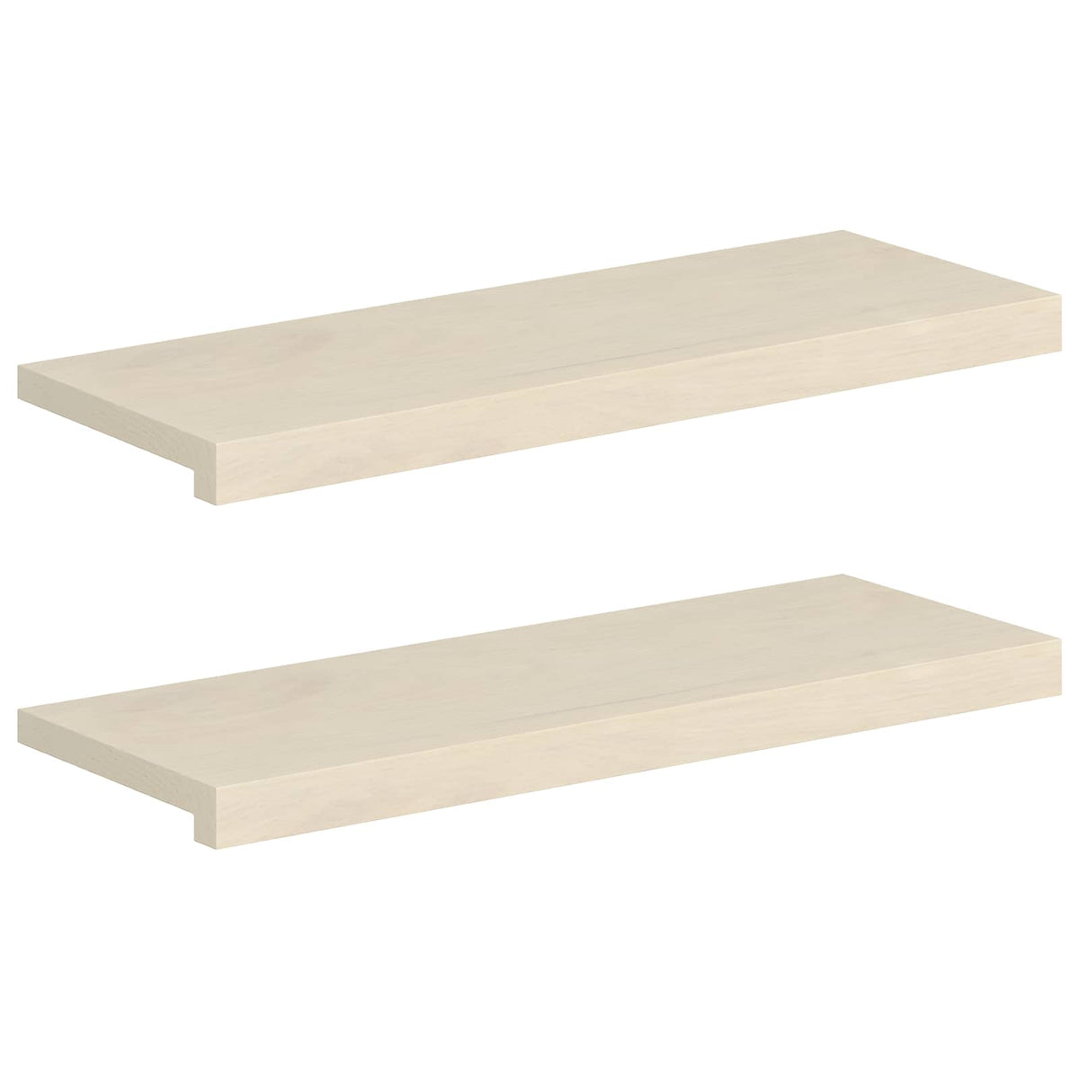 Laiptų danga 2 vnt. 70 x 25 x 2 cm Balta Kietas ąžuolo medis