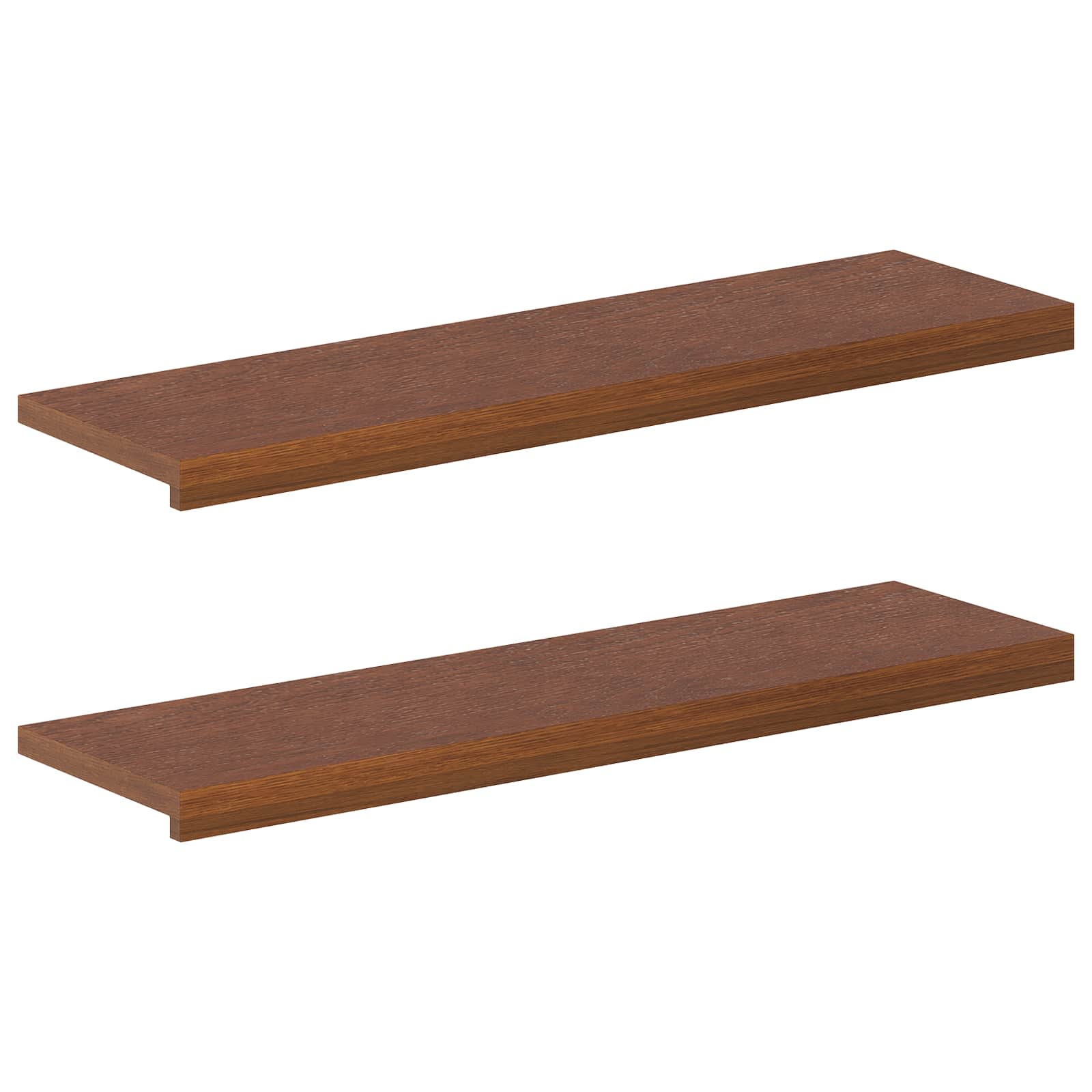 Laiptų danga 2 vnt. 100 x 25 x 2 cm Tamsiai rudas
