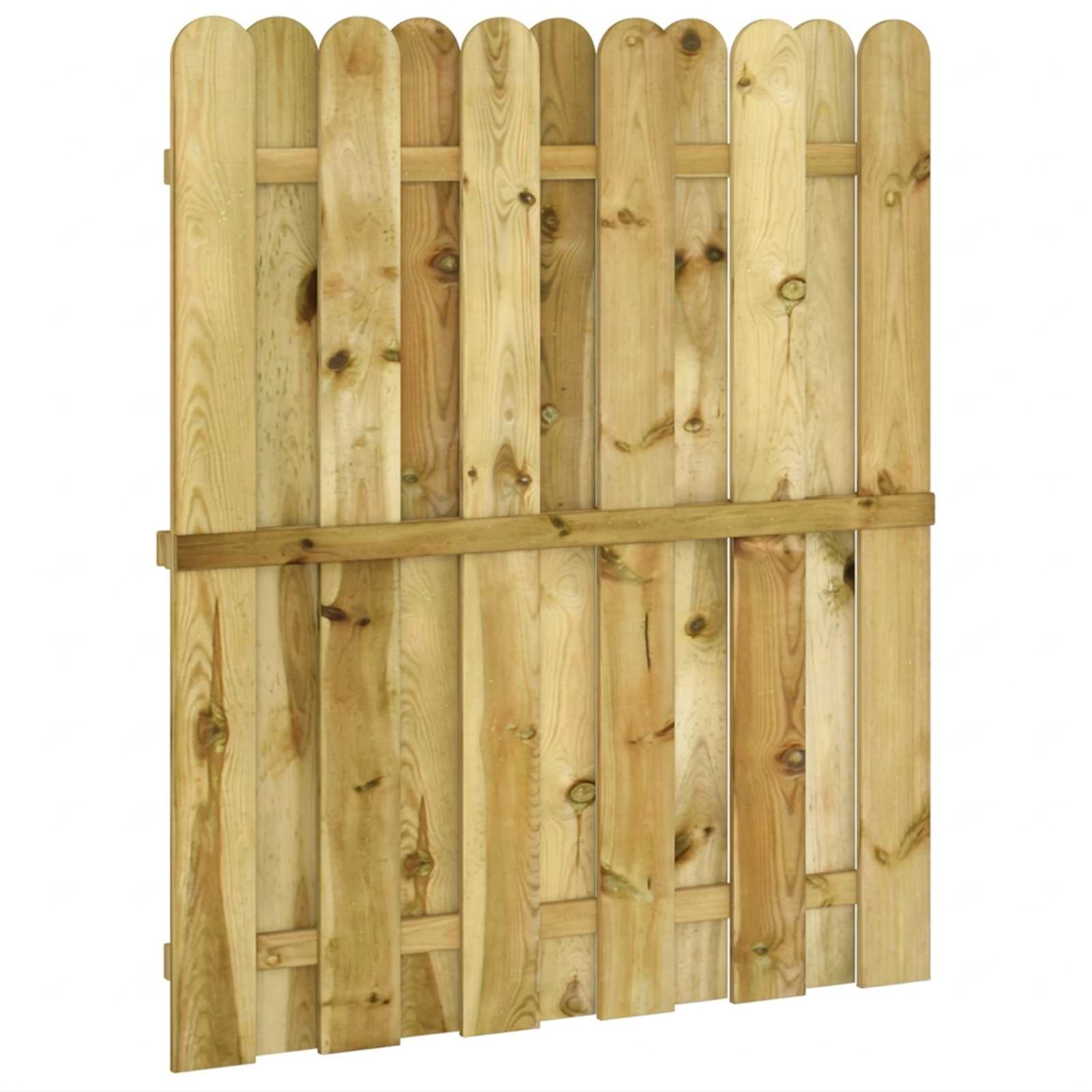Sodo vartai 100 x 125 cm Pušies medienos masyvas Žalia
