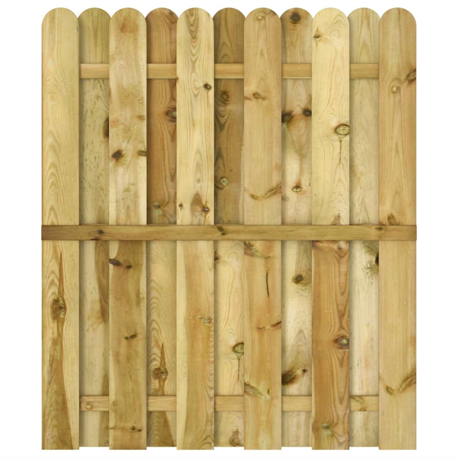 Sodo vartai 100 x 125 cm Pušies medienos masyvas Žalia