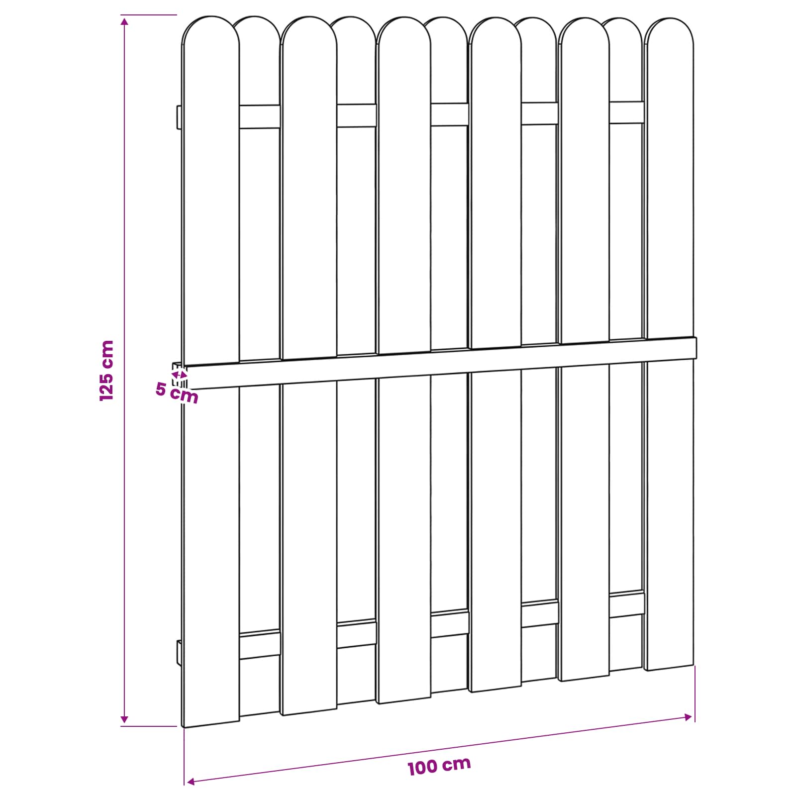 Sodo vartai 100 x 125 cm Pušies medienos masyvas Žalia