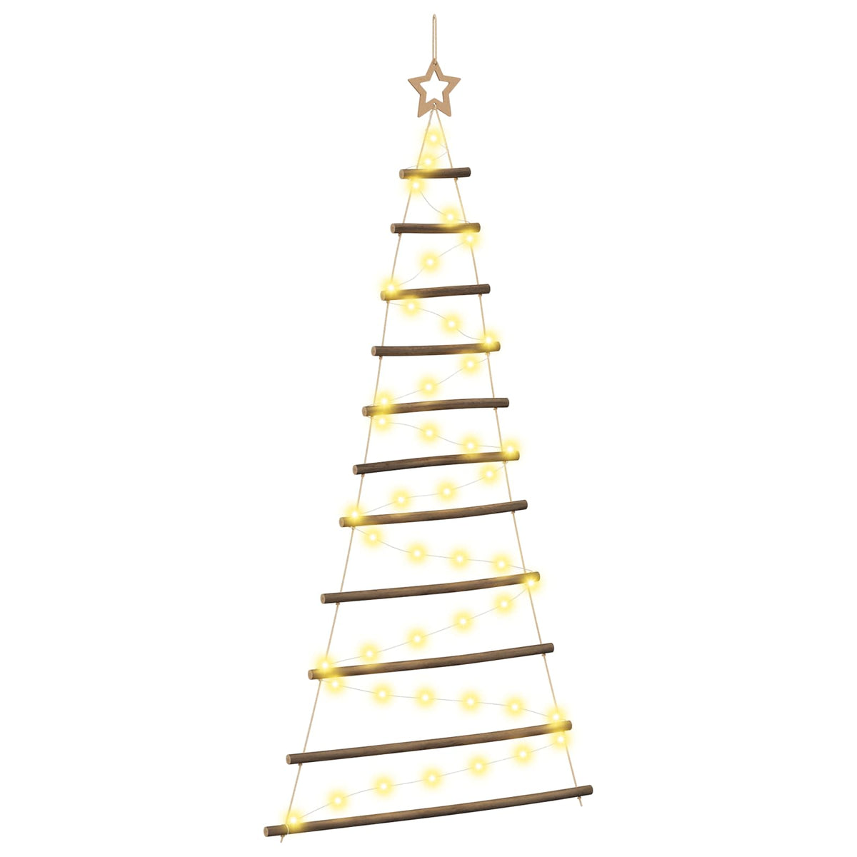 Kabantis Kalėdų medis 150 cm 80 LED Šilta balta