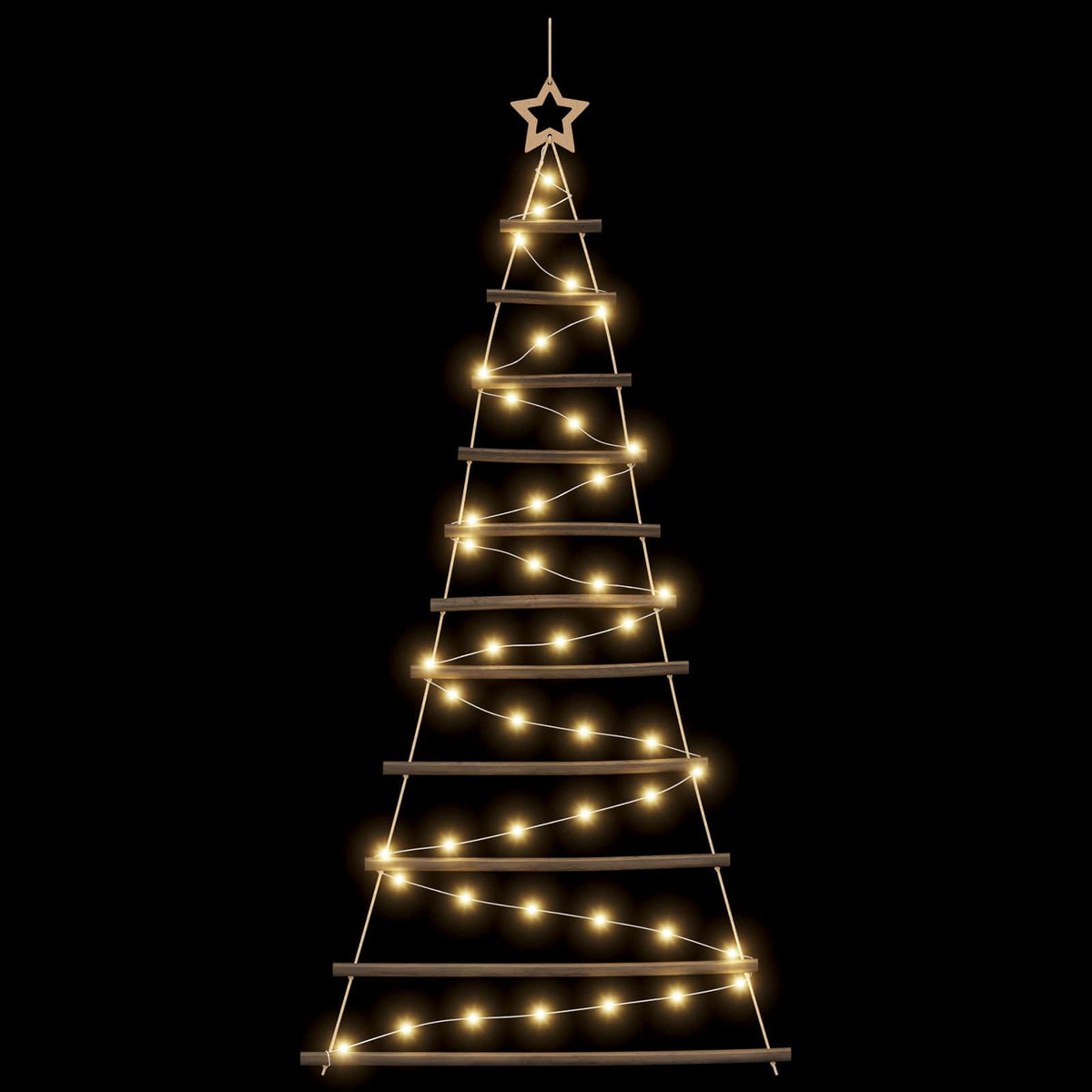 Kabantis Kalėdų medis 150 cm 80 LED Šilta balta