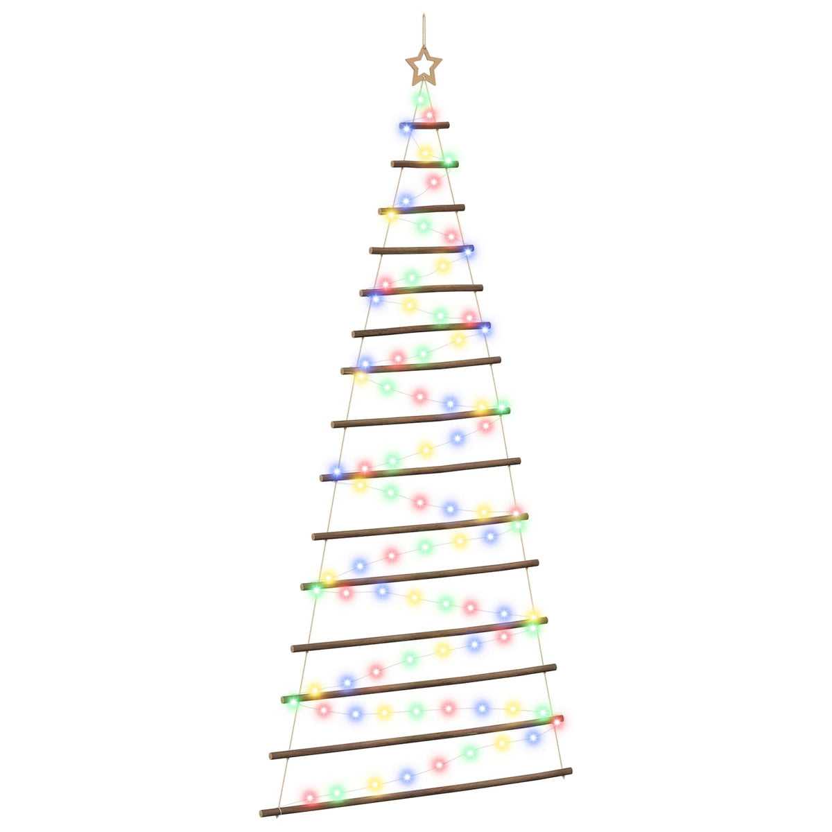 Kabantis Kalėdų medis 210 cm 130 LED Įvairių spalvų