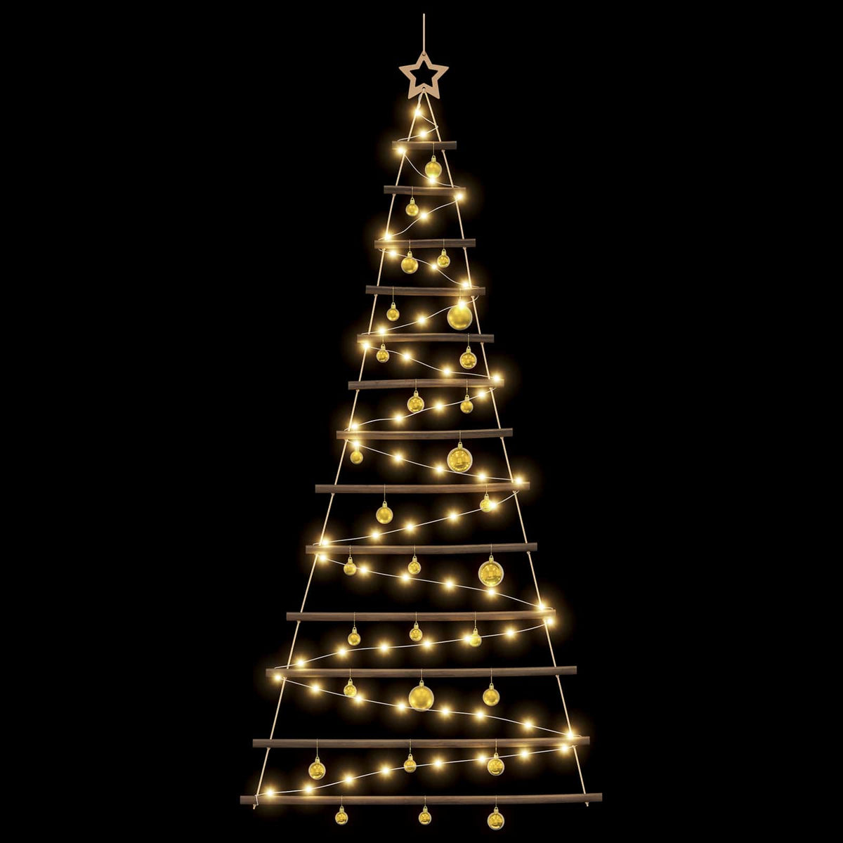 Kabančios Kalėdų eglutės su žaisliukais 180 cm 100 LED