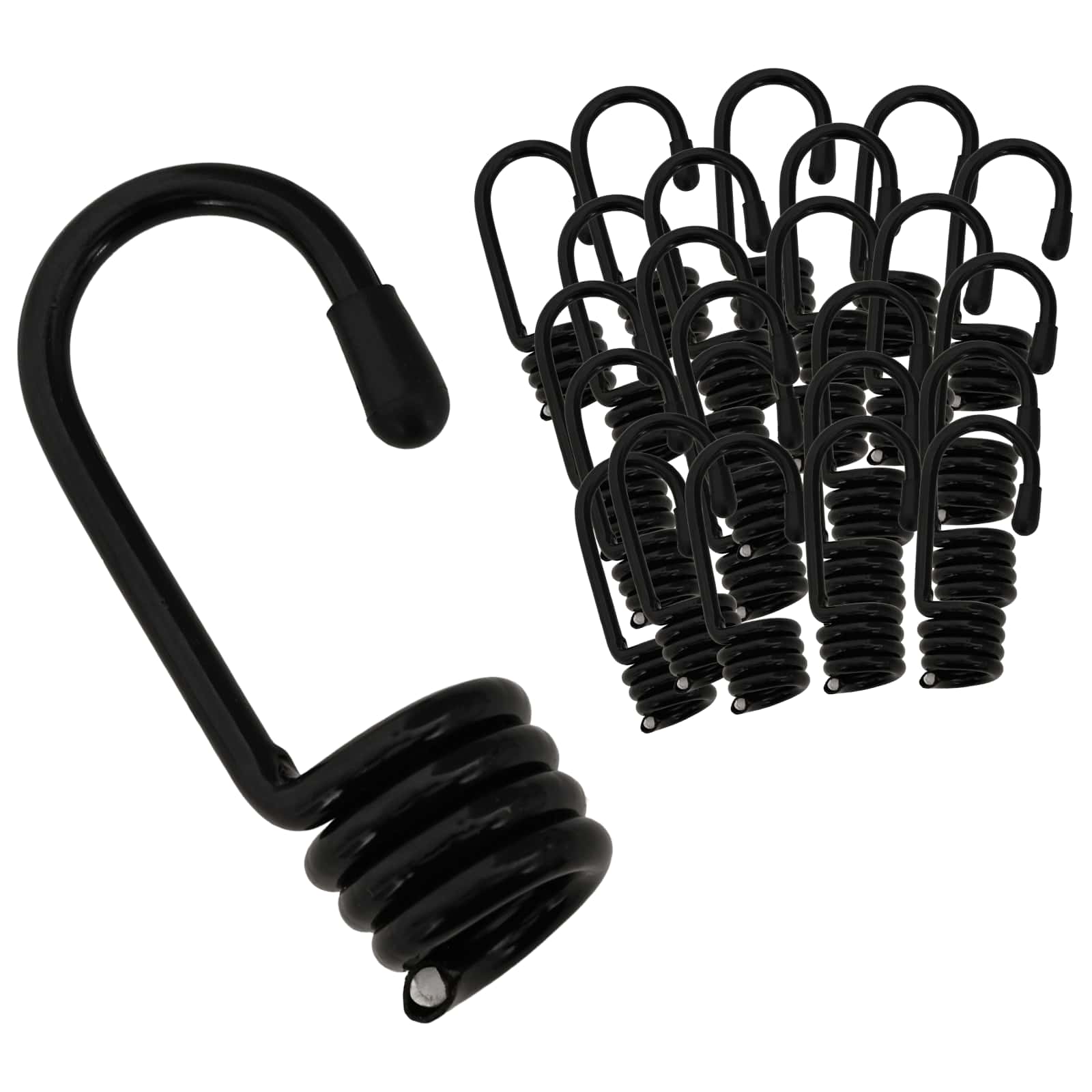 Kabliai 100 vnt. Juoda 8 mm x 5 cm Plienas