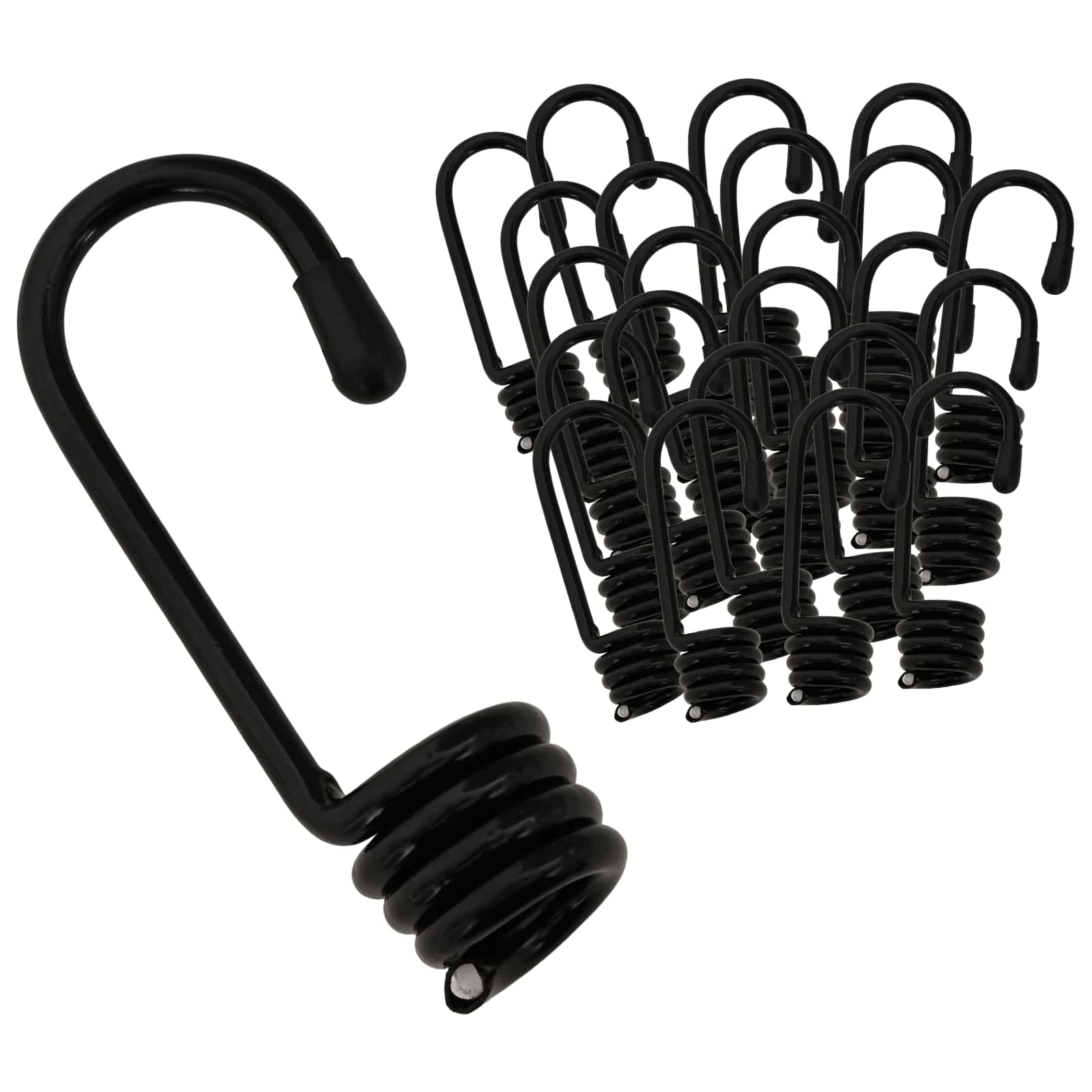 Kabliai 100 vnt. Juoda 10 mm x 5 cm Plienas