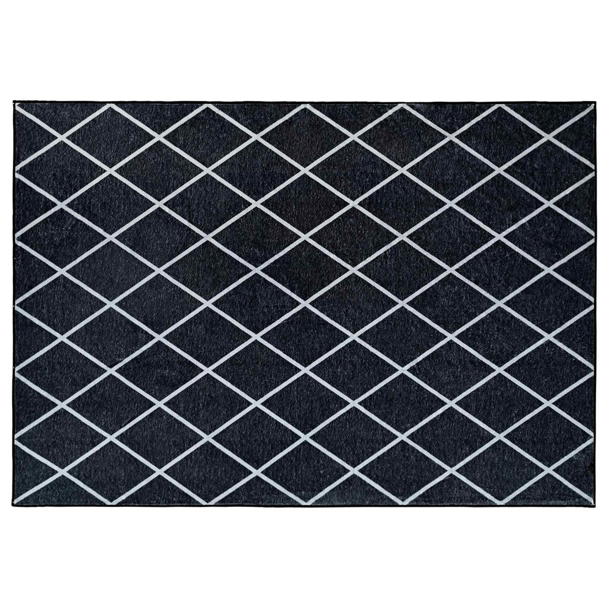 Kilimas ORIZ Juodas deimantų raštas 160 x 230 cm