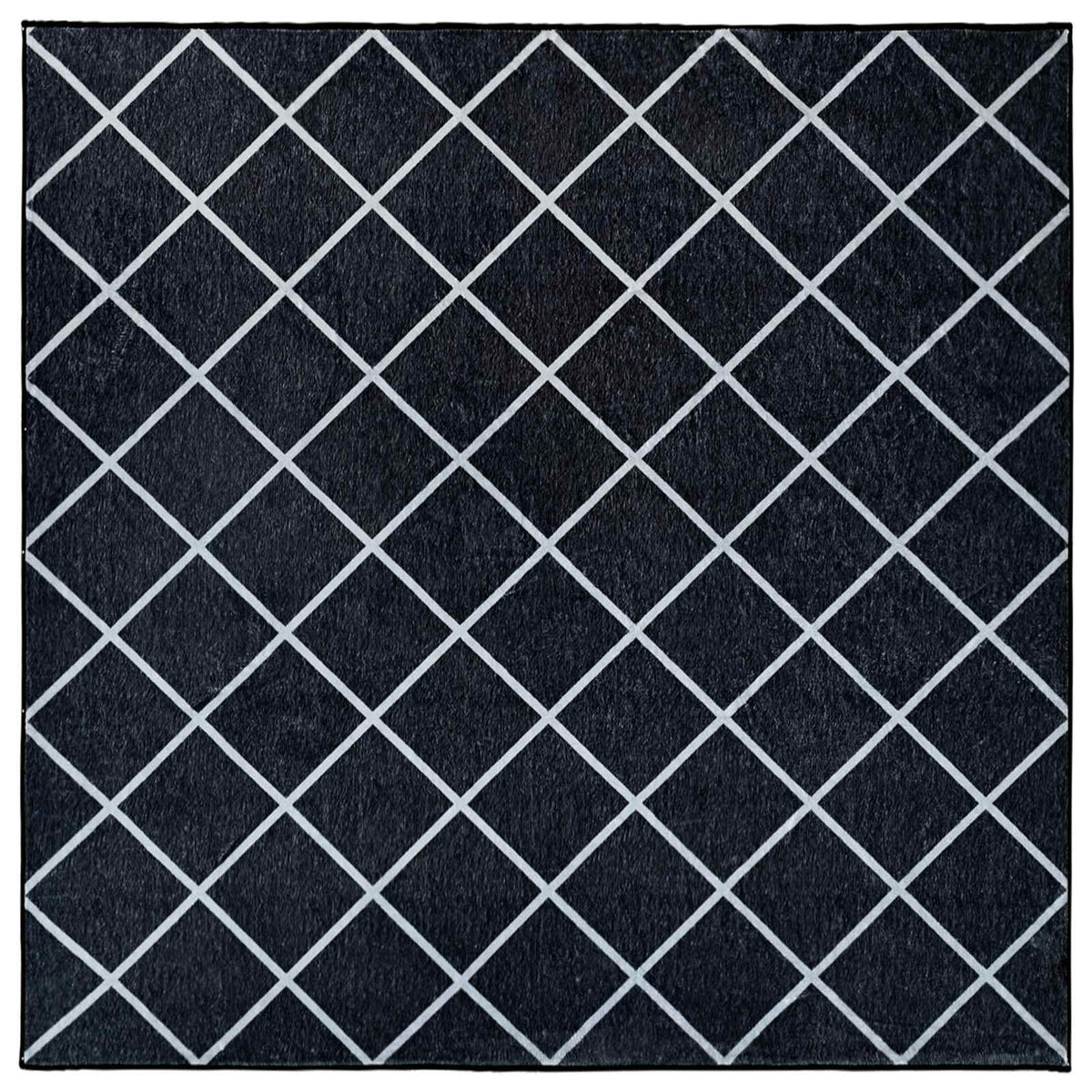 Kilimas ORIZ Juodas deimantų raštas 240 x 240 cm
