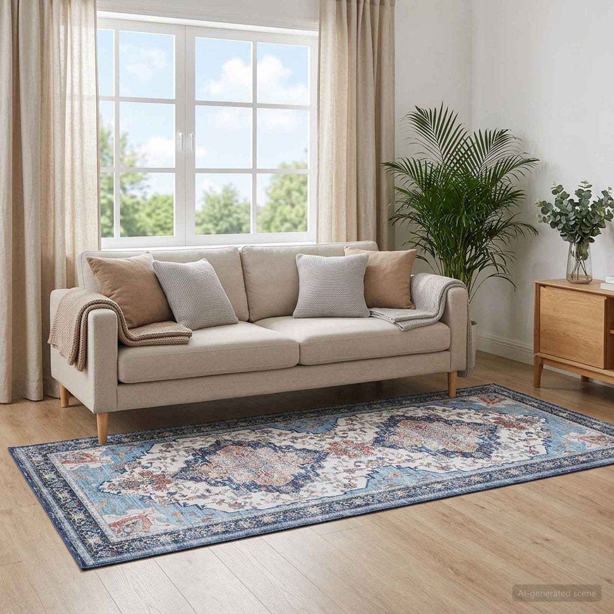 Kilimas ORIZ Įvairiaspalvis 80 x 200 cm 100% poliesteris
